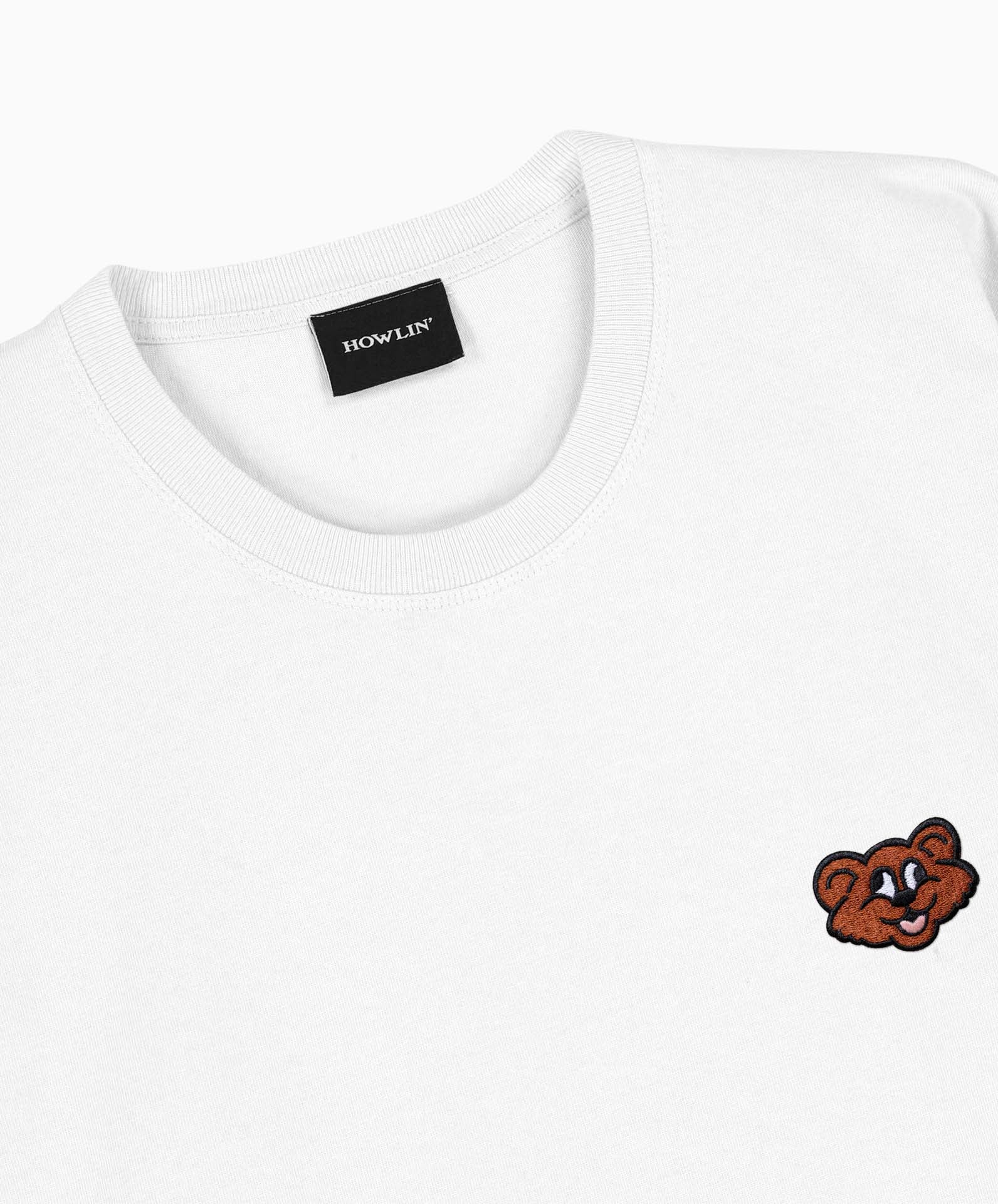 SHAGGY BEAR TEE - WHITE – Salvo