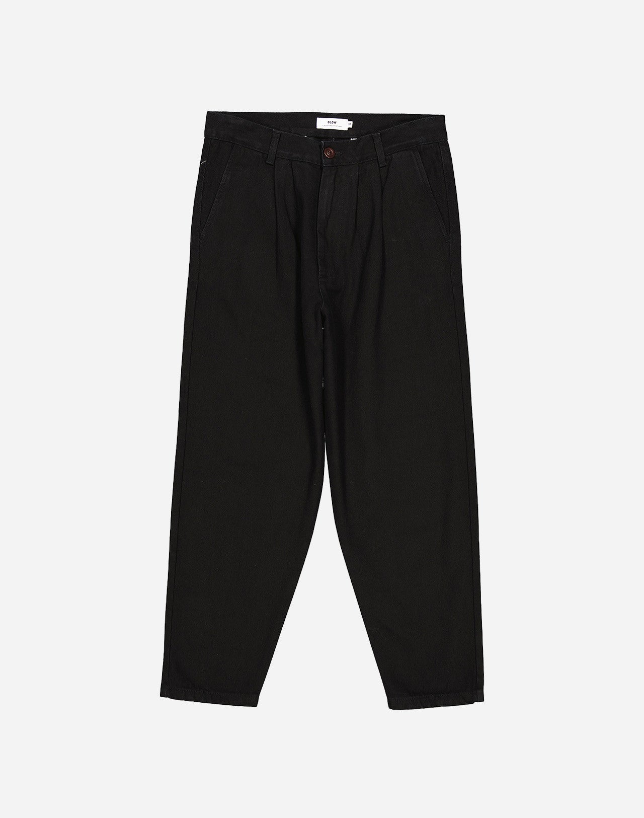 BLACK COTTON TROUSERS