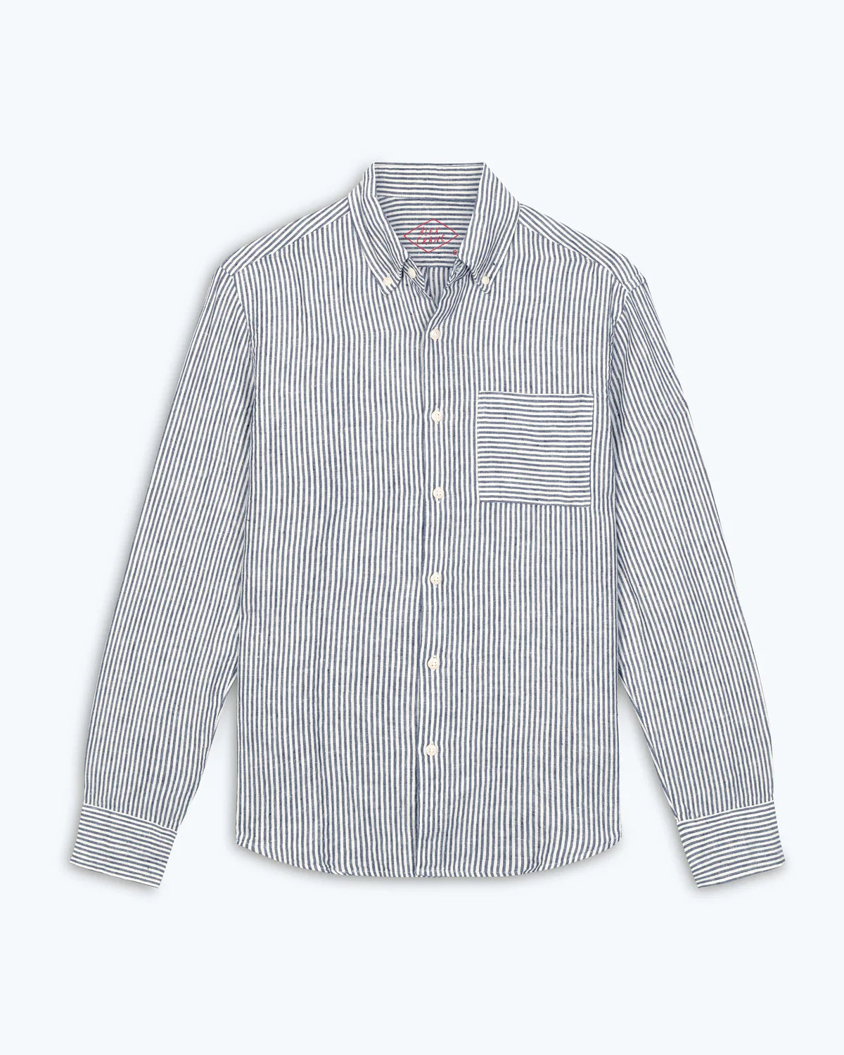 STRIPED LONG SLEEVED LINEN SHIRT