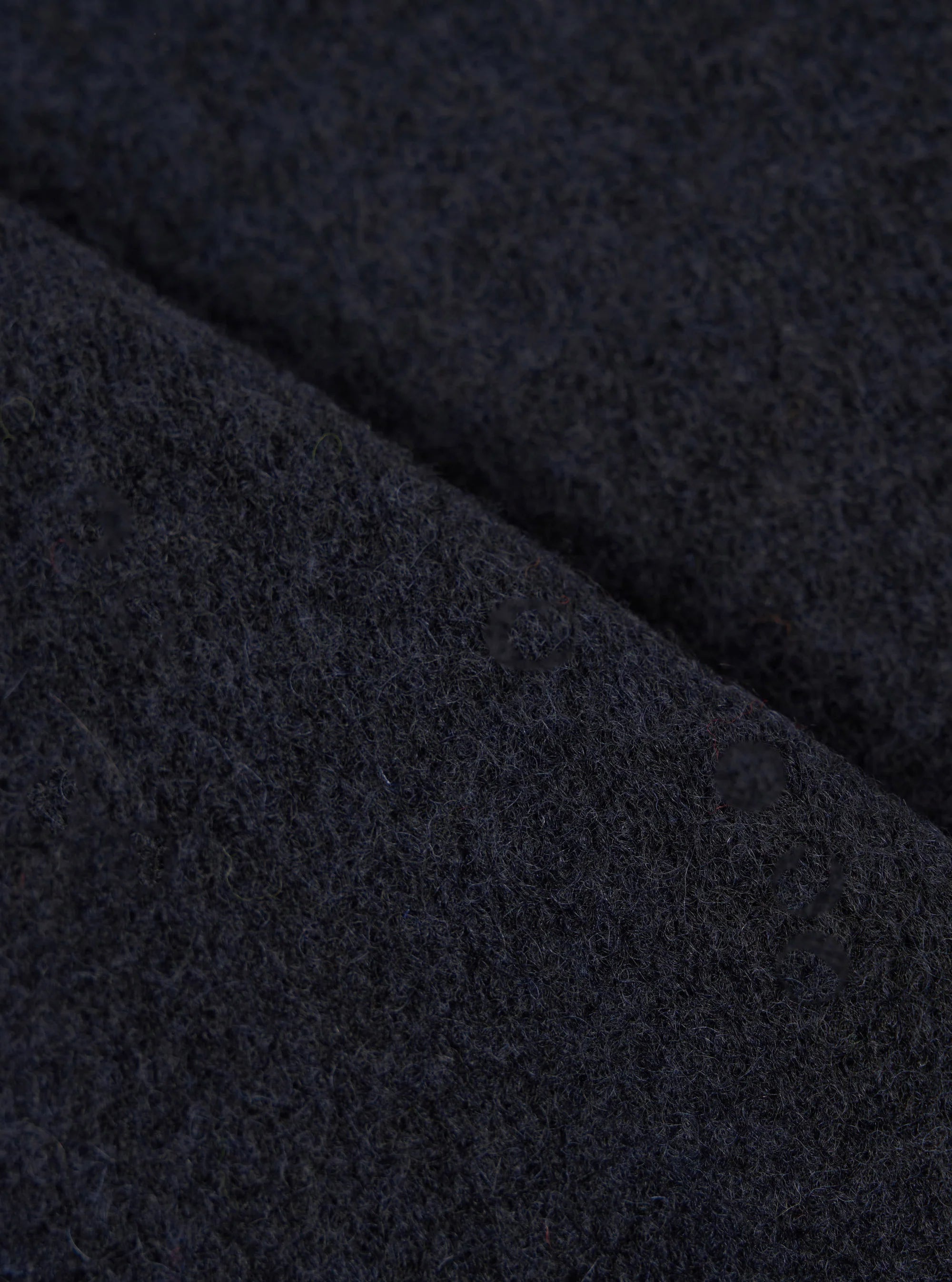 WOOL FLEECE ZIP WAISTCOAT - NAVY