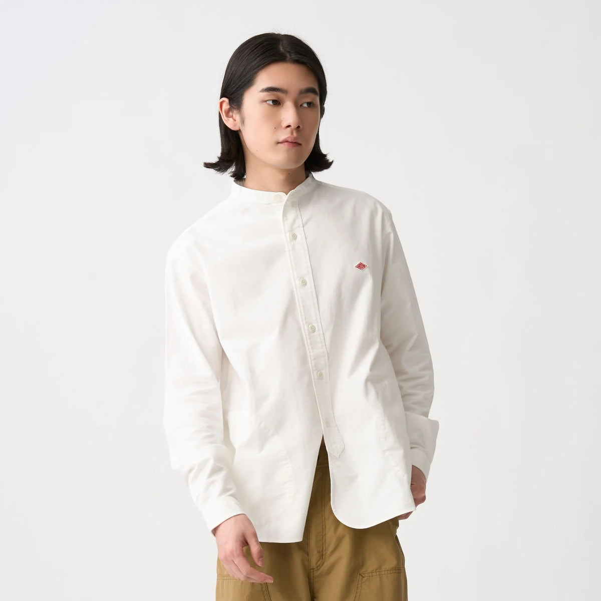 OXFORD BAND COLLAR SHIRT
