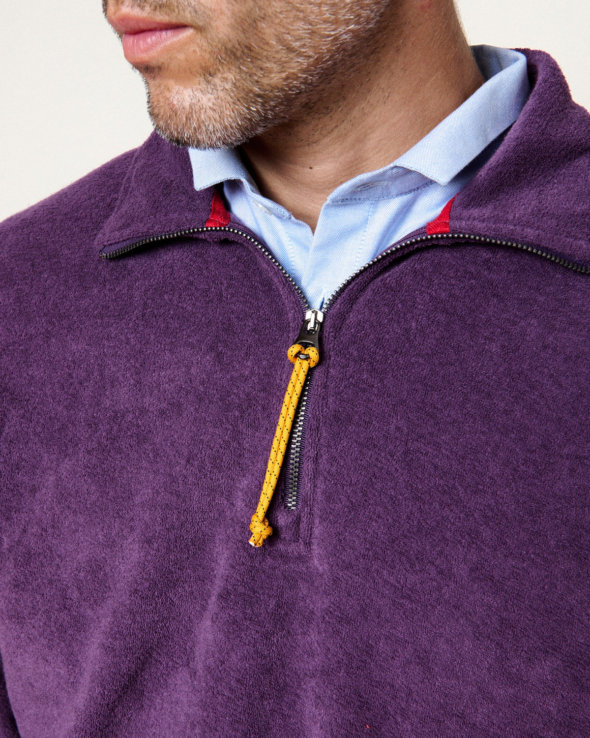 ATYS HALF-ZIP - GRAPE