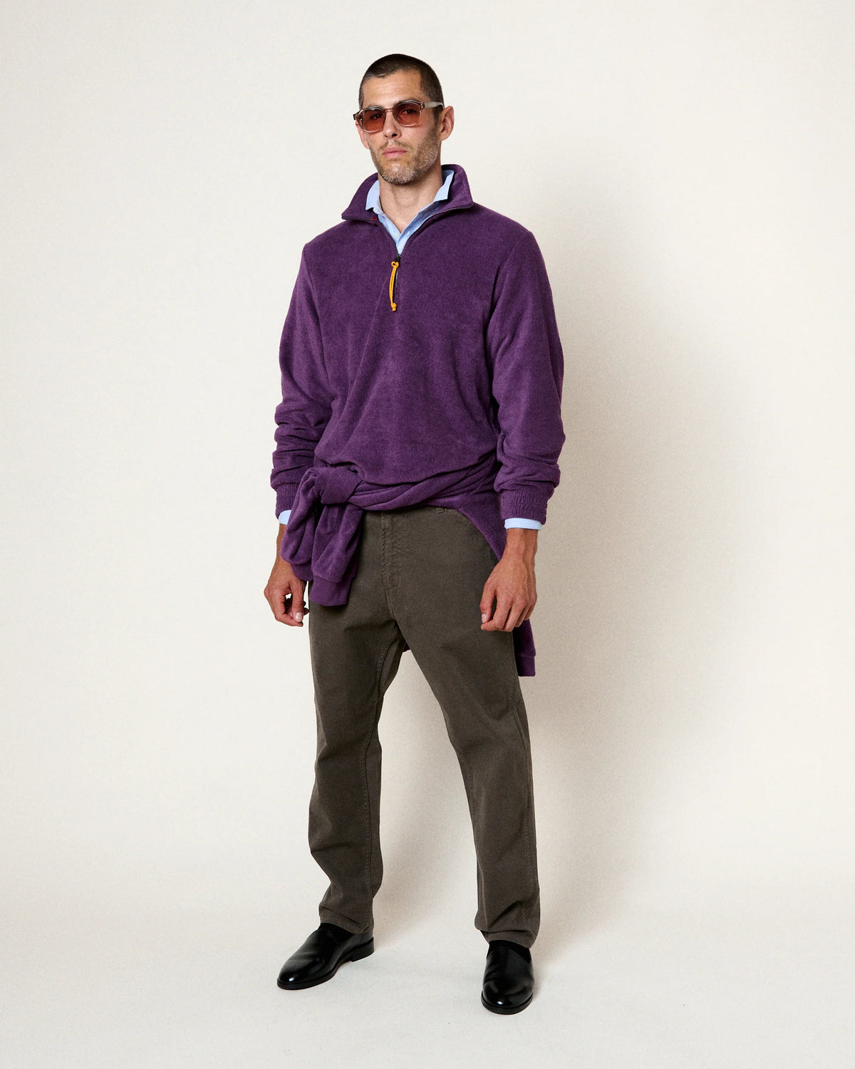 ATYS HALF-ZIP - GRAPE