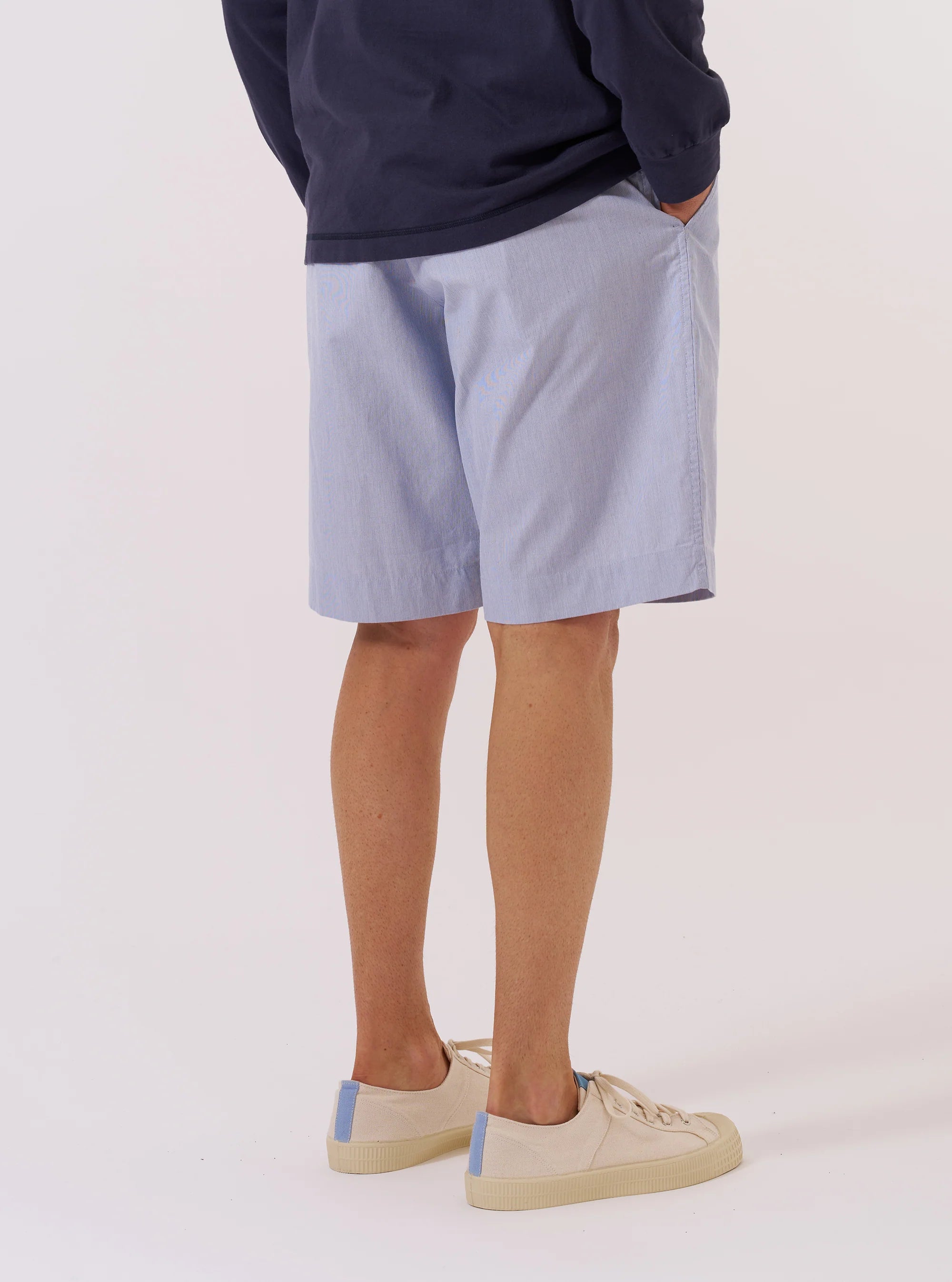 PLEATED TRACK SHORT - KENNEDY STRIPE