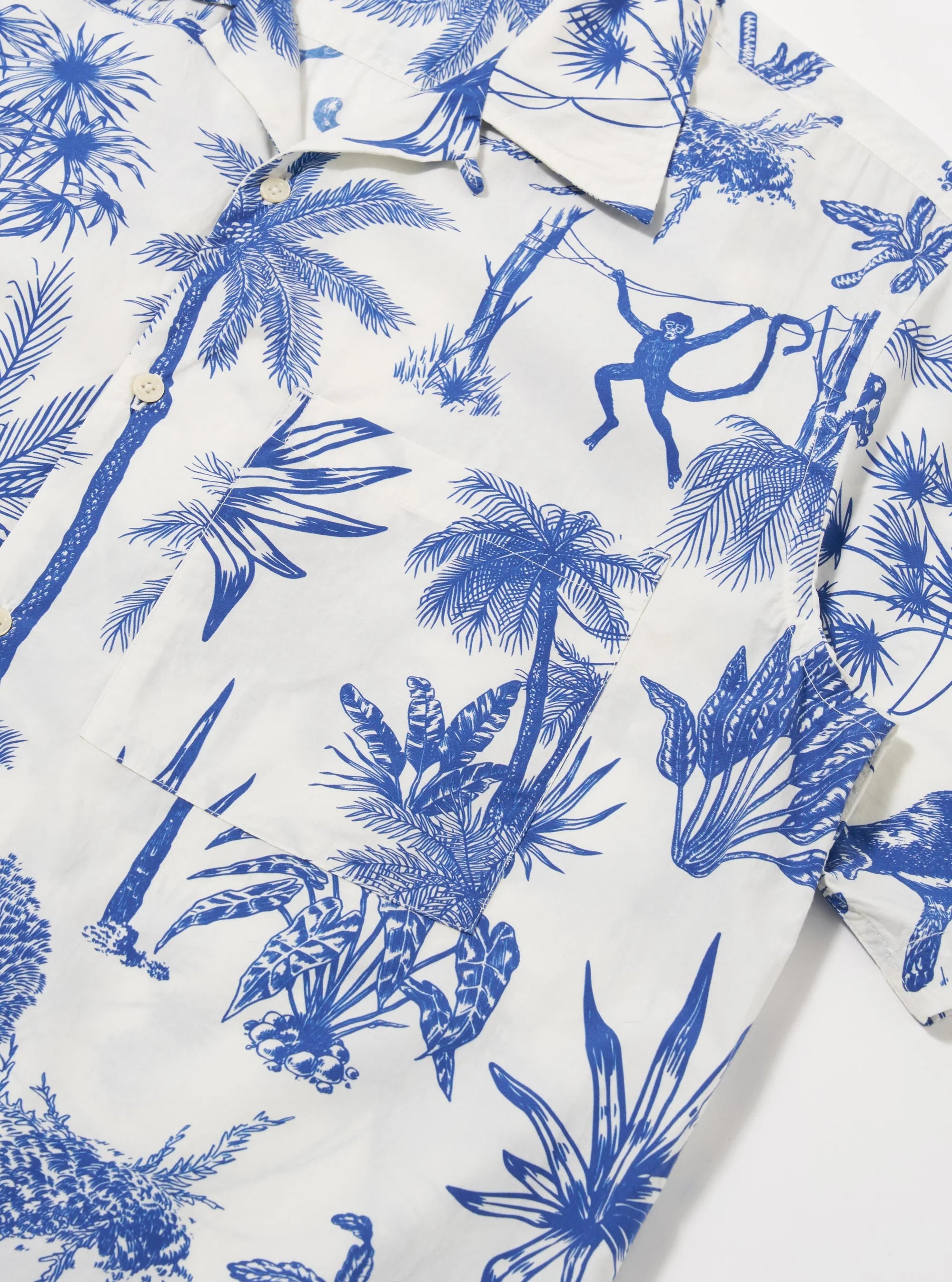 CAMP SHIRT - JUNGLE TOILE PRINT