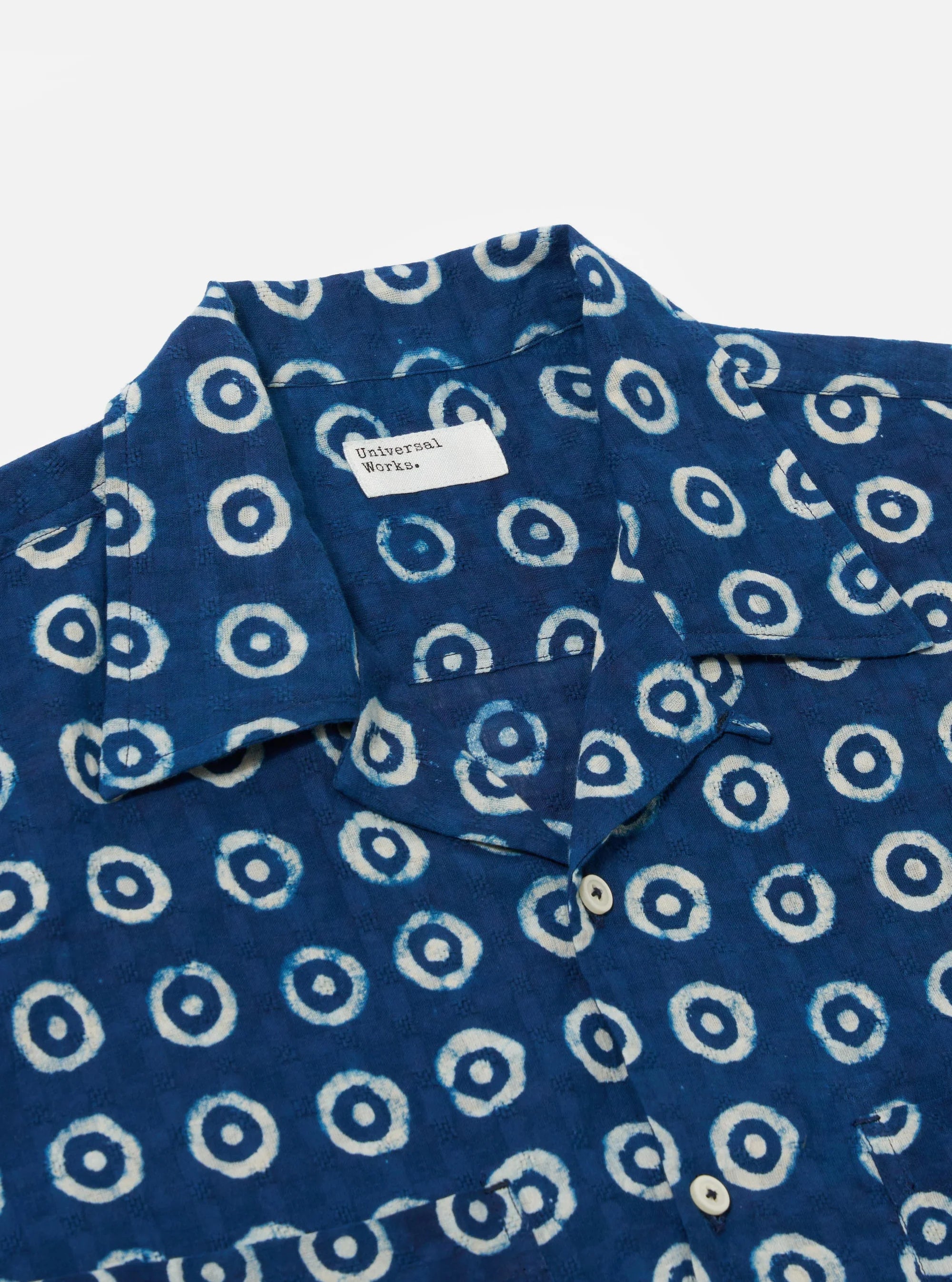 CAMPER SHIRT - INDIGO CIRCLES