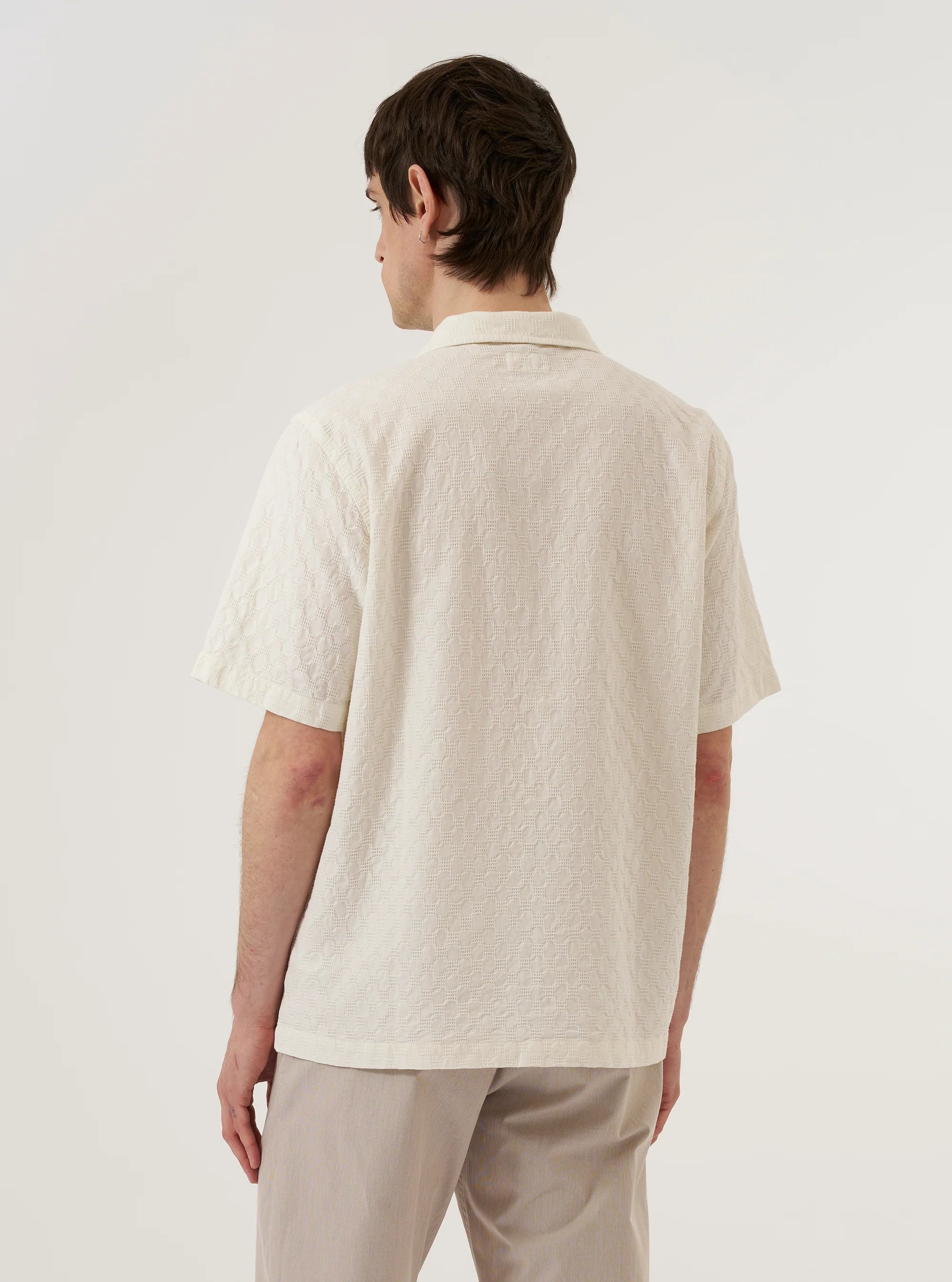 ROAD SHIRT - DOT WAFFLE ECRU