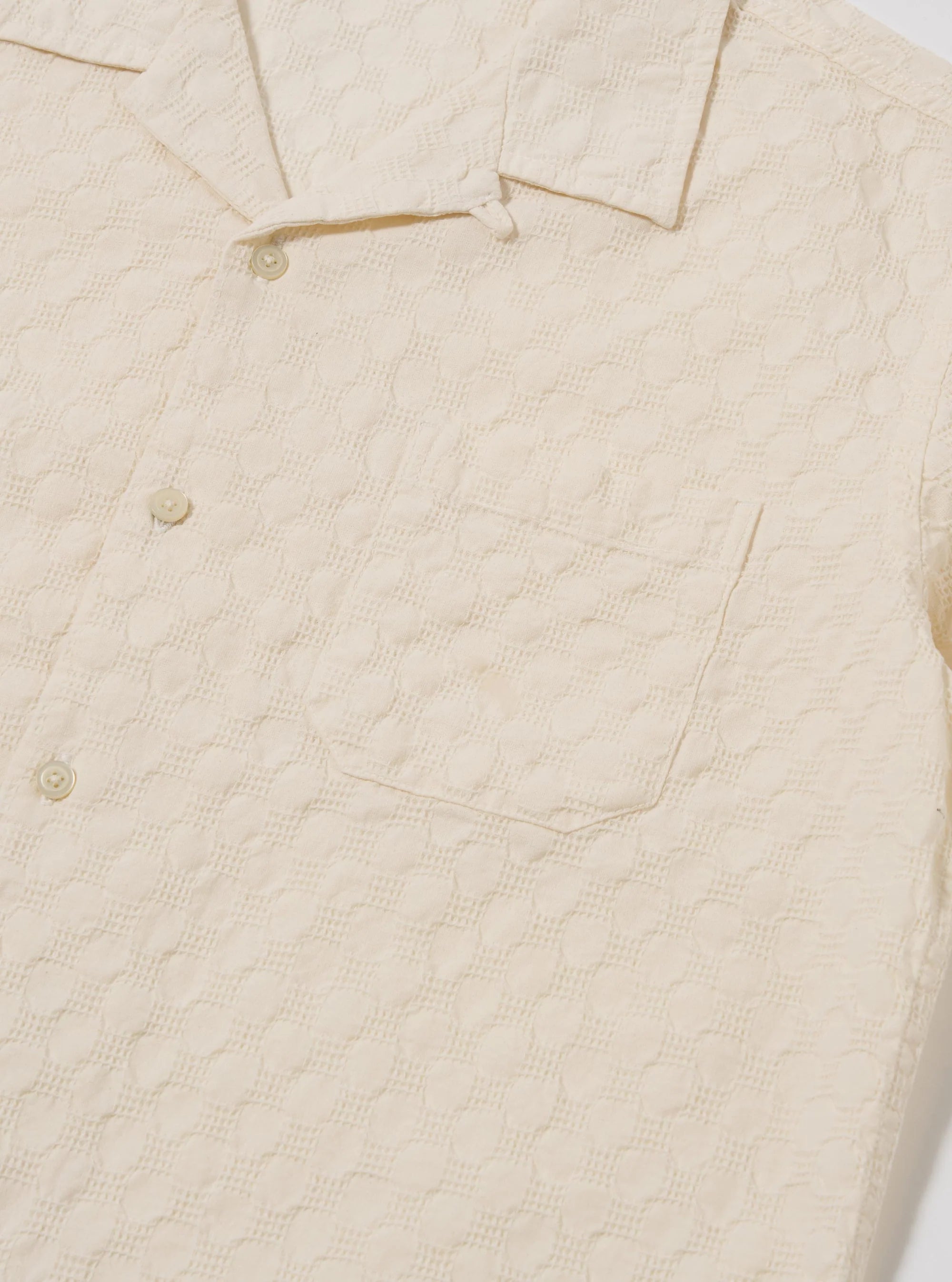 ROAD SHIRT - DOT WAFFLE ECRU