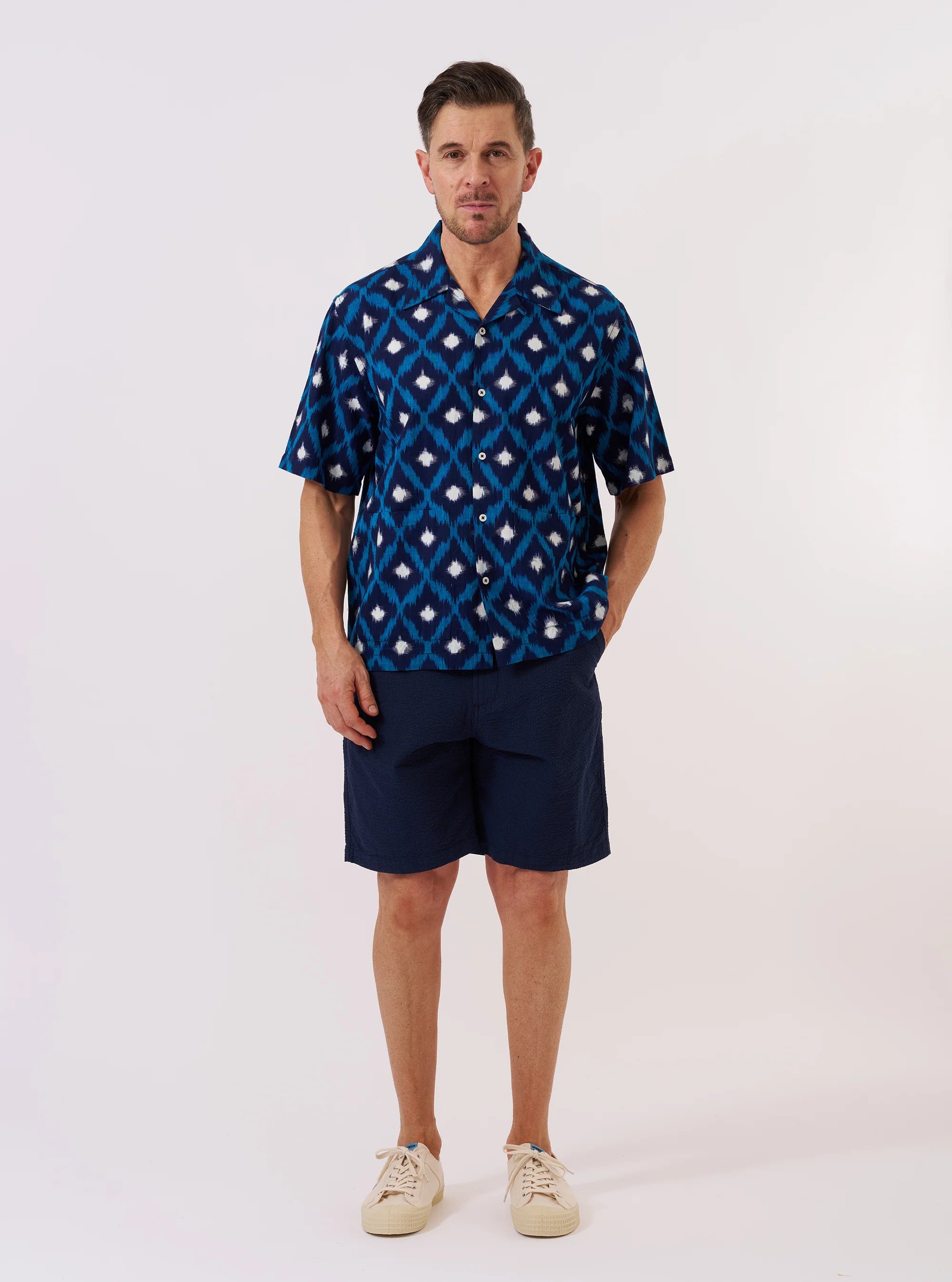 DECK SHIRT - DIAMOND IKAT