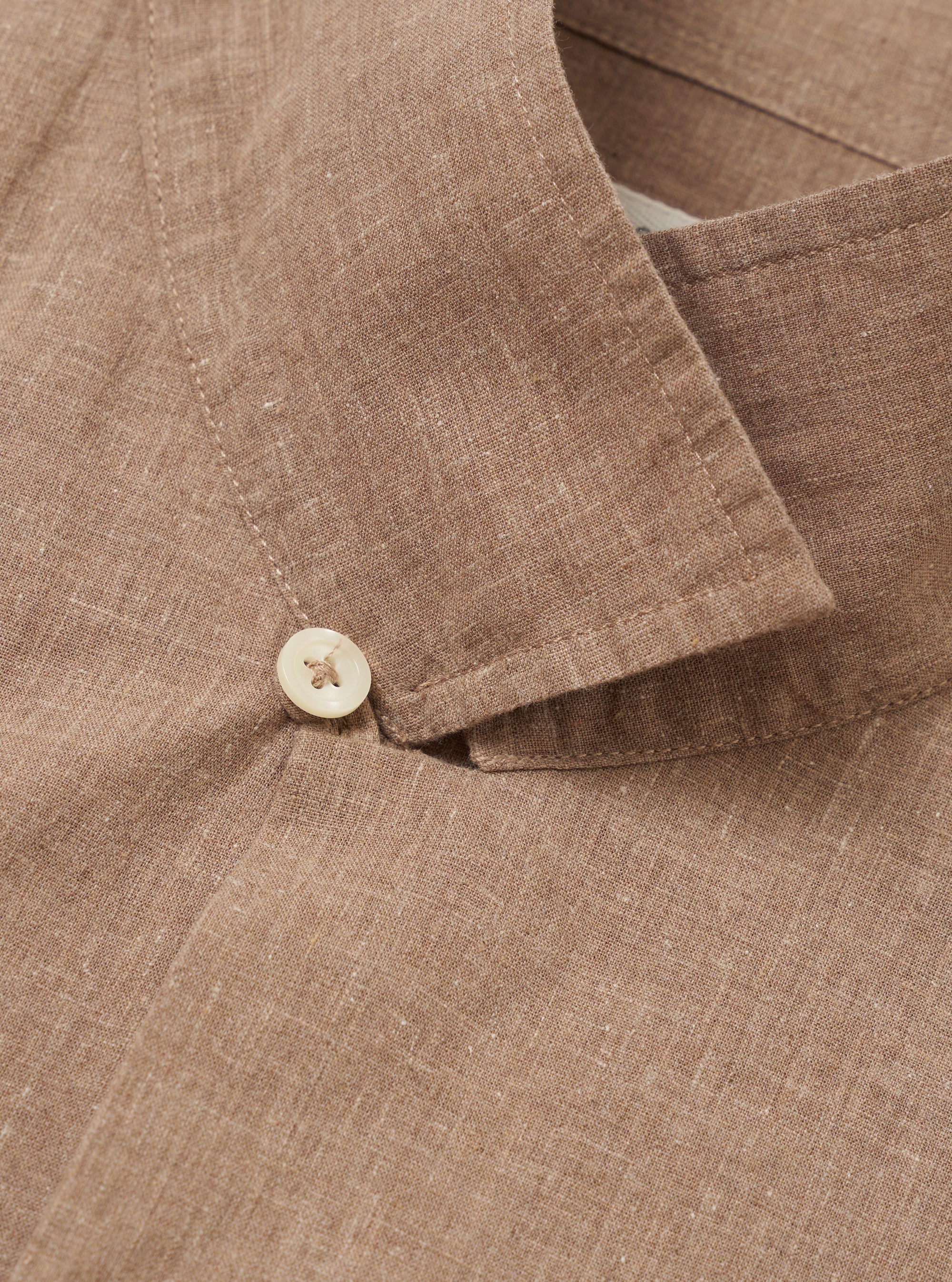 ROAD SHIRT - BROWN SIDO LINEN