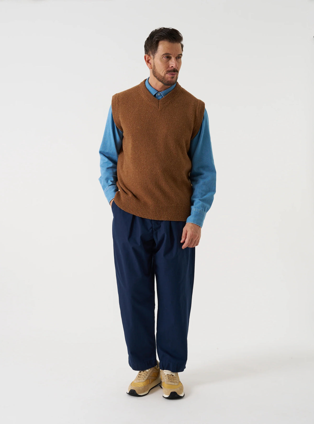 OXFORD PANT - NAVY MICRO CANVAS