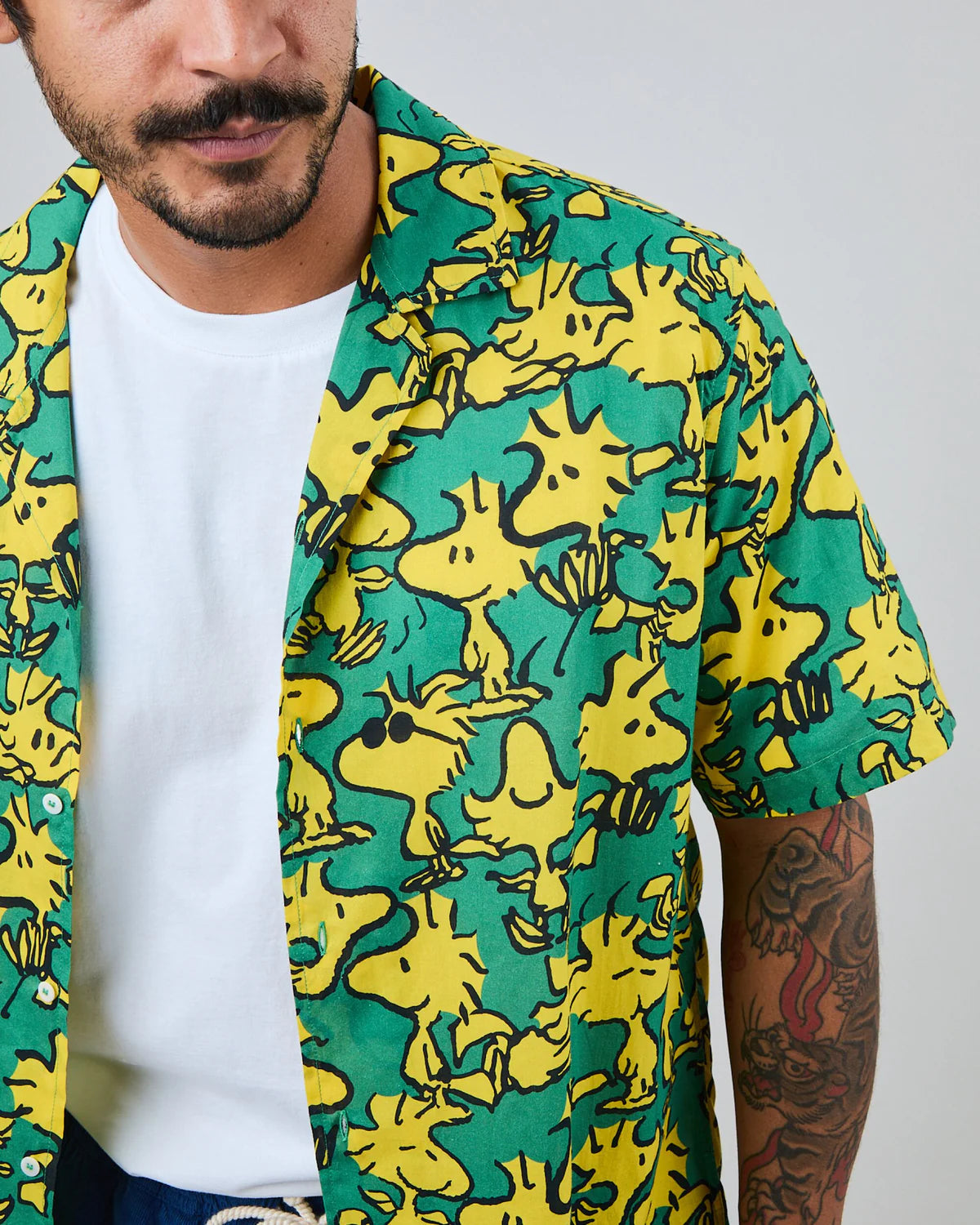 ALOHA SHIRT - PEANUTS WOODSTOCK