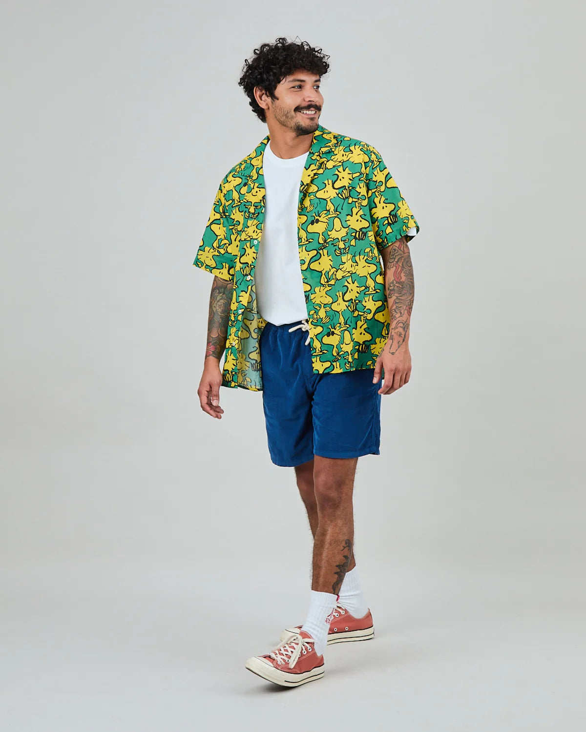 ALOHA SHIRT - PEANUTS WOODSTOCK