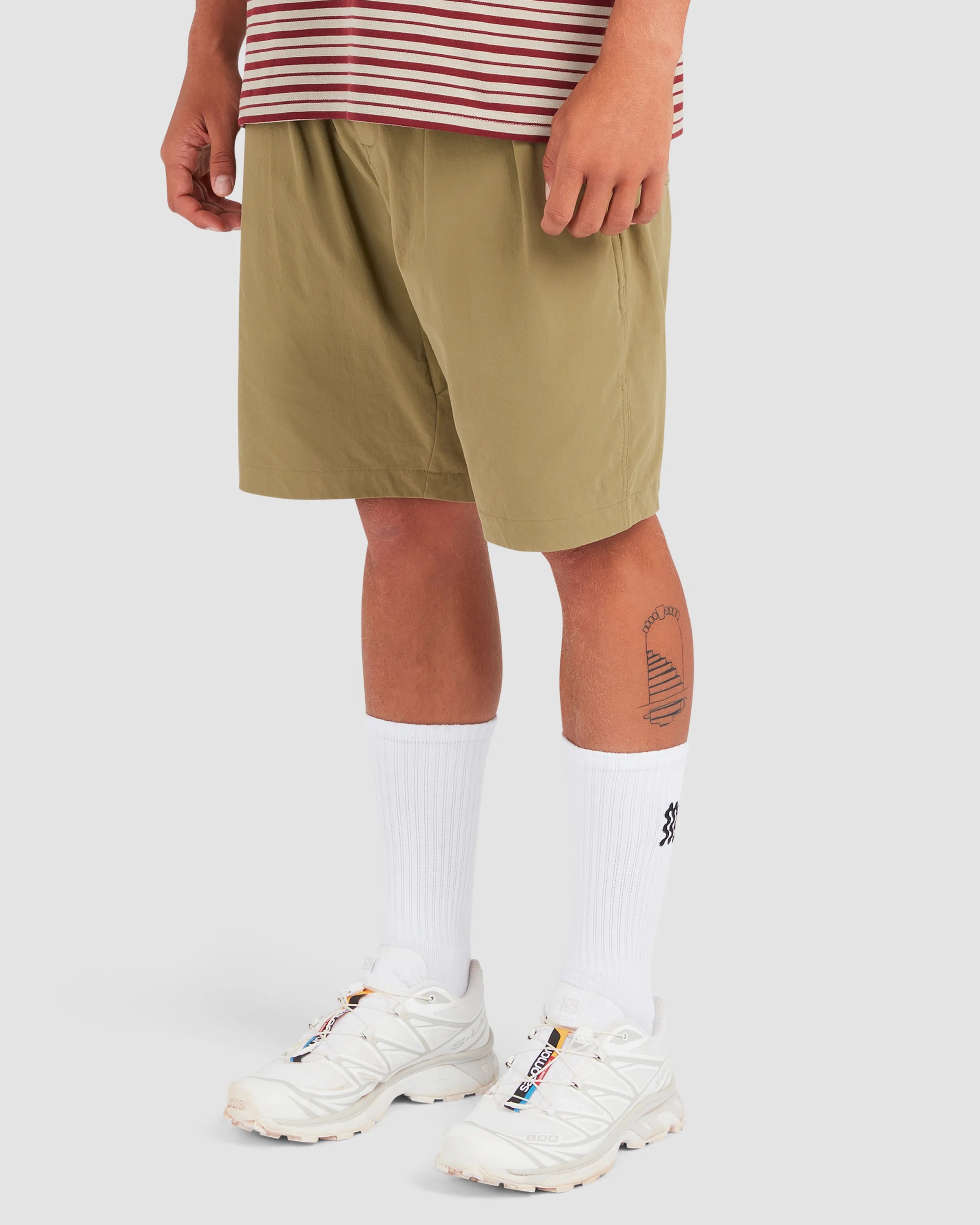 RECYCLED GREENSKEEPER SHORTS - OLIVE