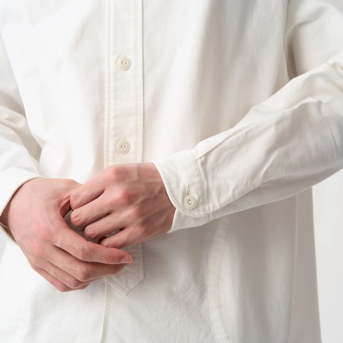 OXFORD BAND COLLAR SHIRT