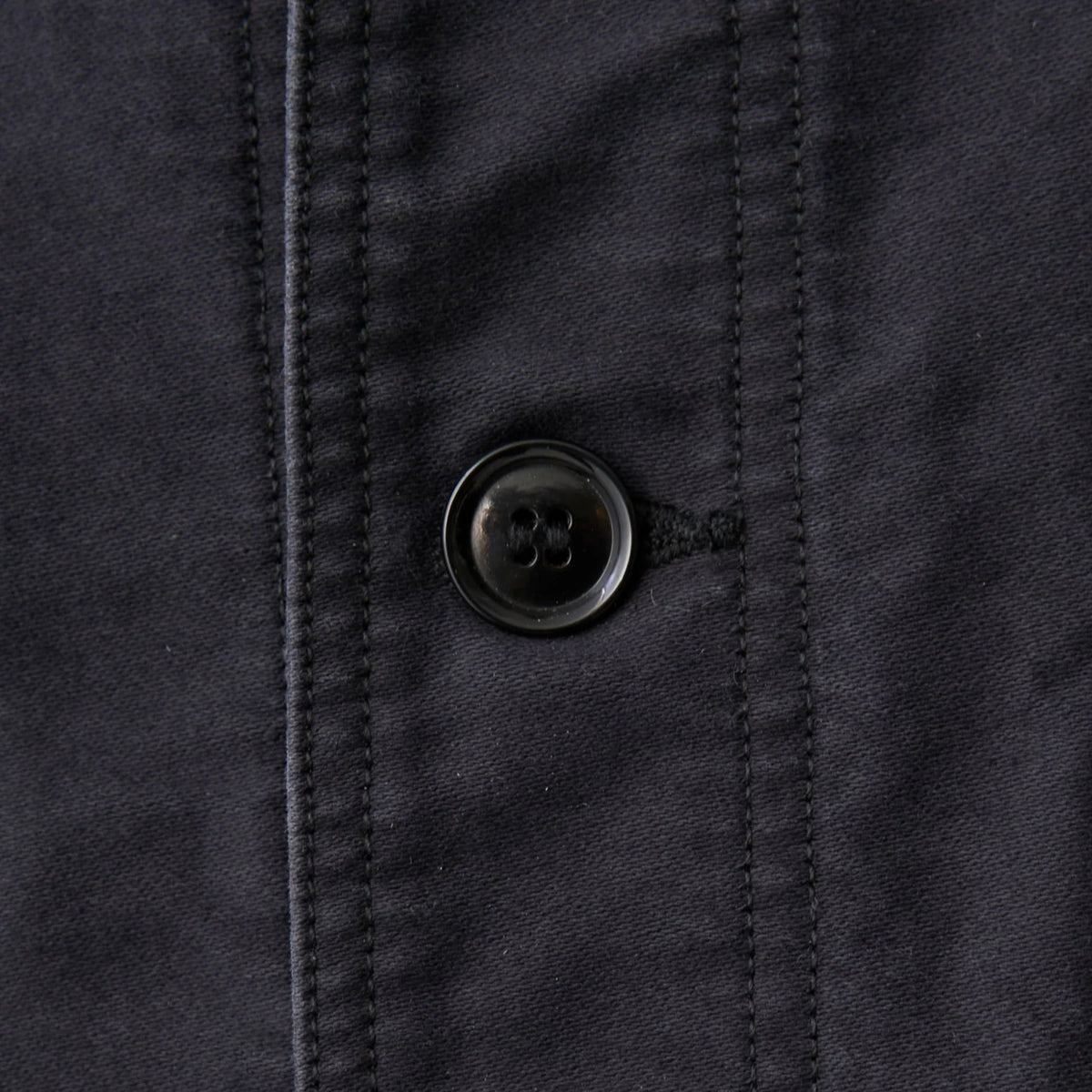 MOLESKINE WIDE COVERALLS JACKET - NAVY