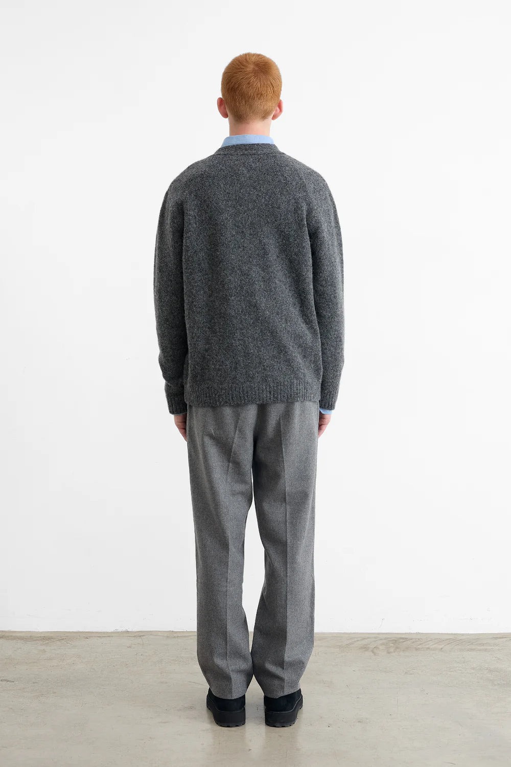 DUCK PATCH CARDIGAN - GREY