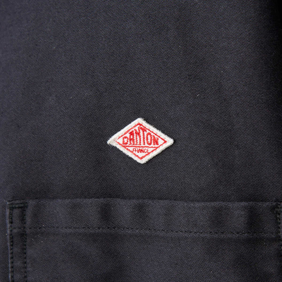 MOLESKINE WIDE COVERALLS JACKET - NAVY