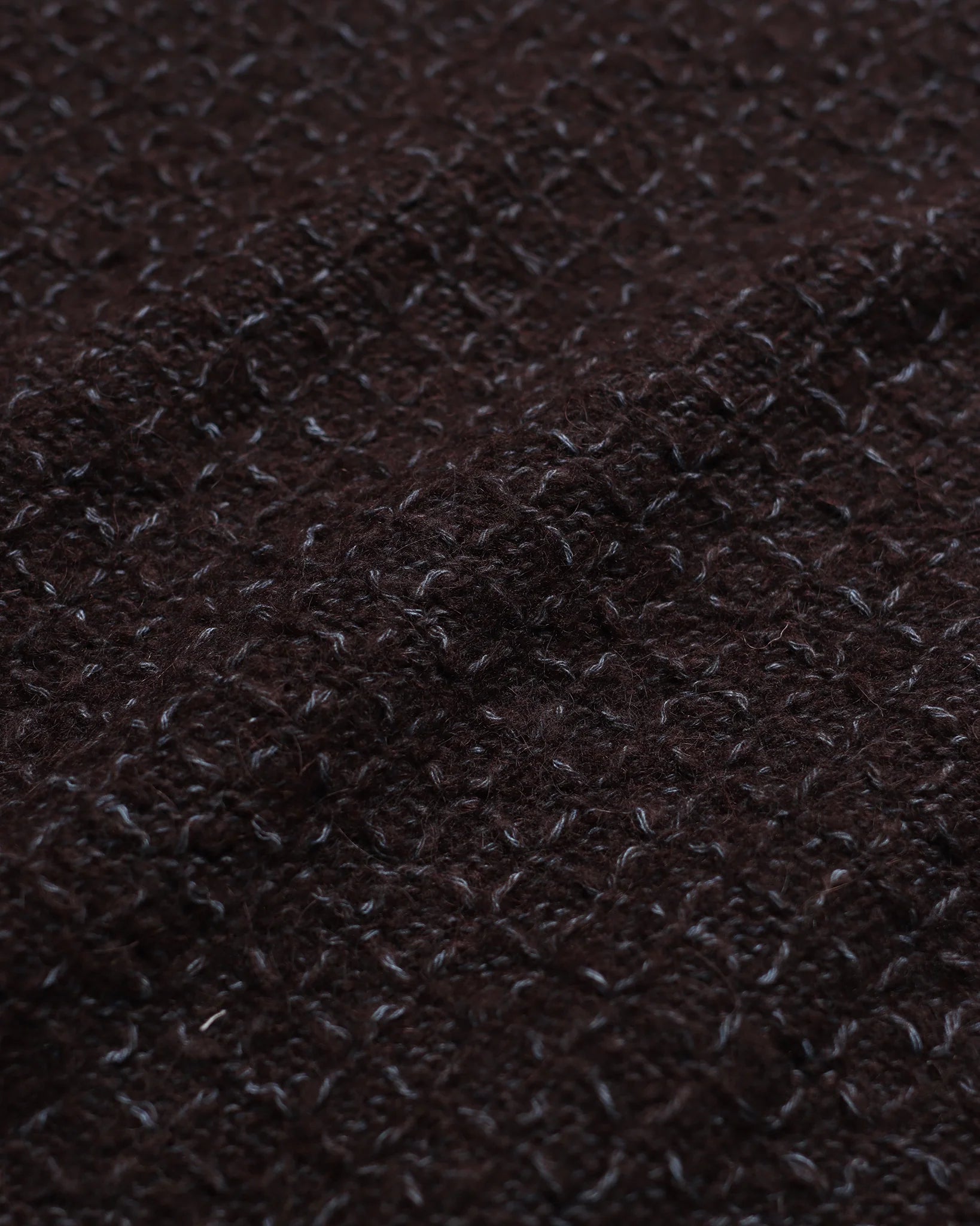 PINTO VEST - SLATE BROWN DIAMOND CABLE