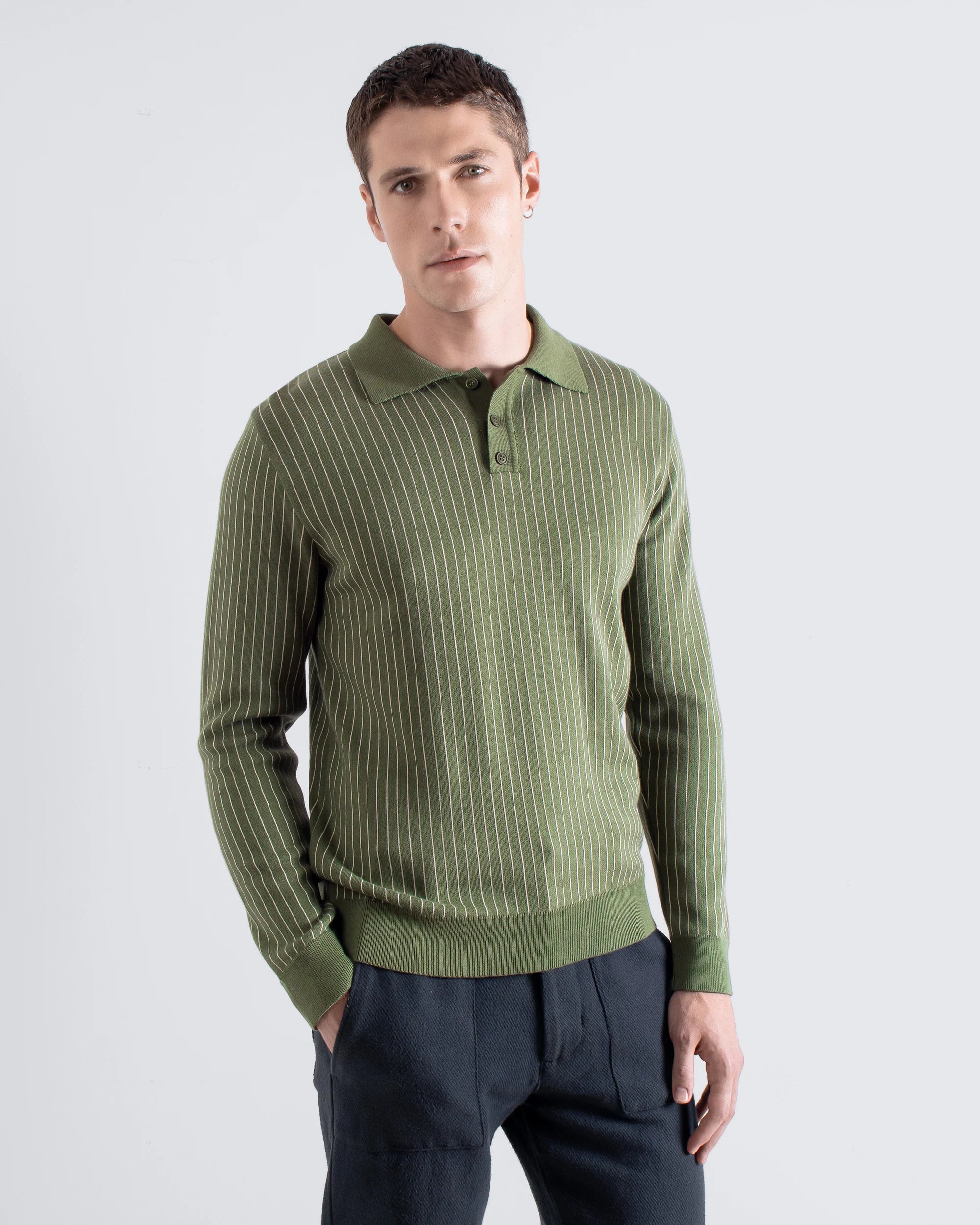 BENNY KNIT POLO - GREEN