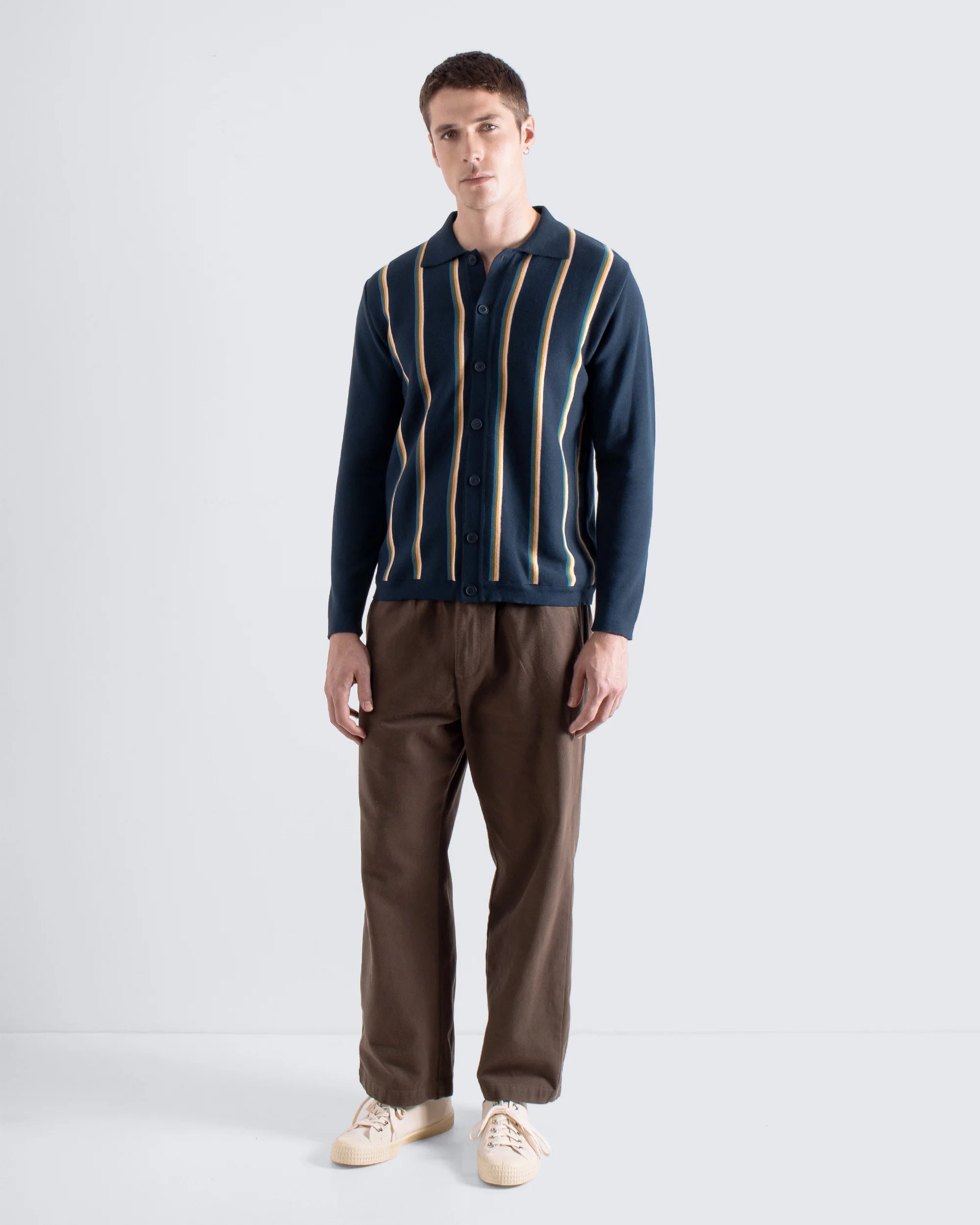 BENNY KNIT POLO - NAVY