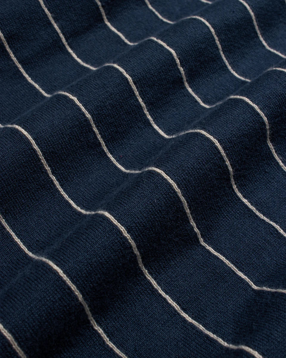 PINSTRIPE KNITTED POLO