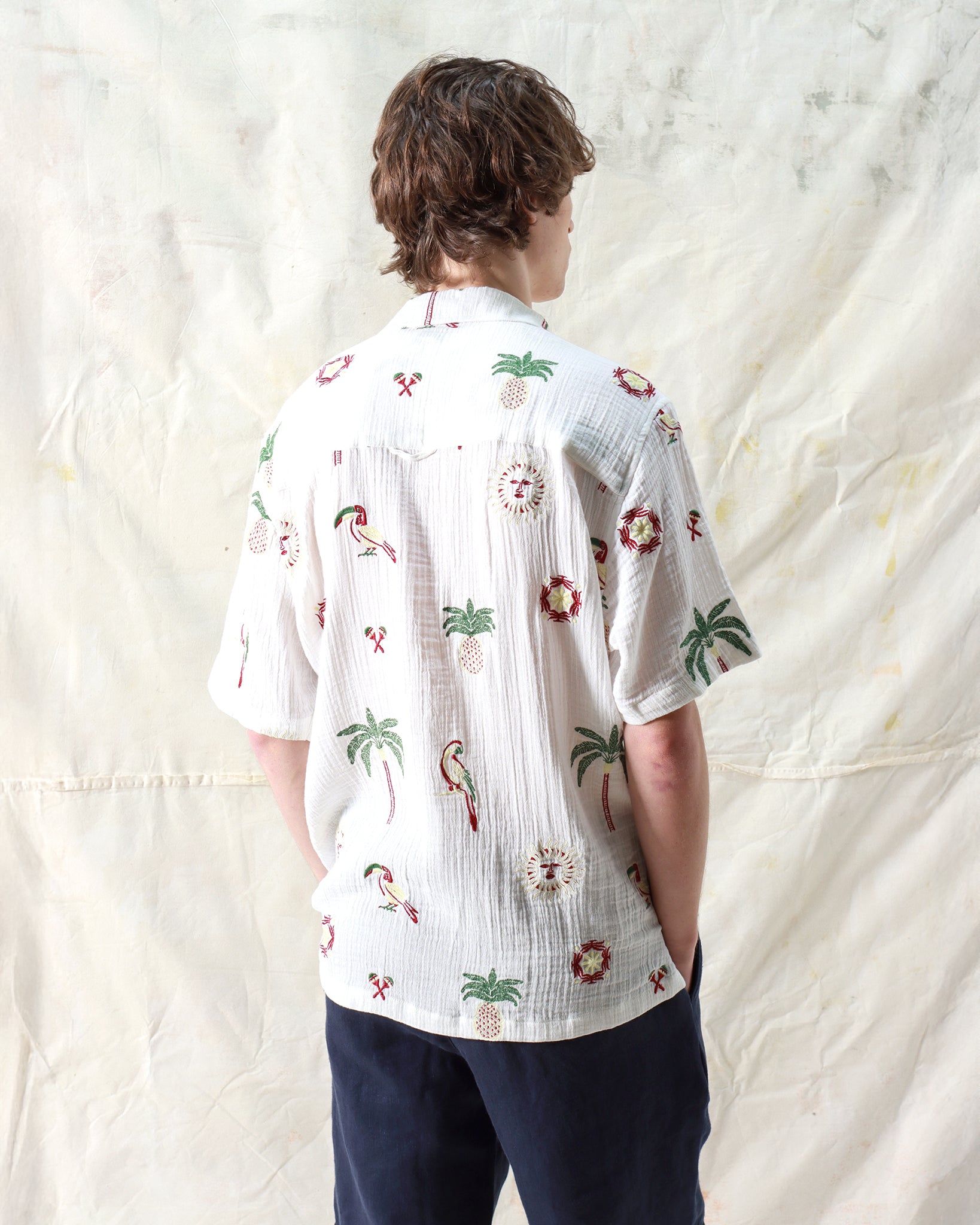 STACHIO SHIRT - TROPICAL WHITE