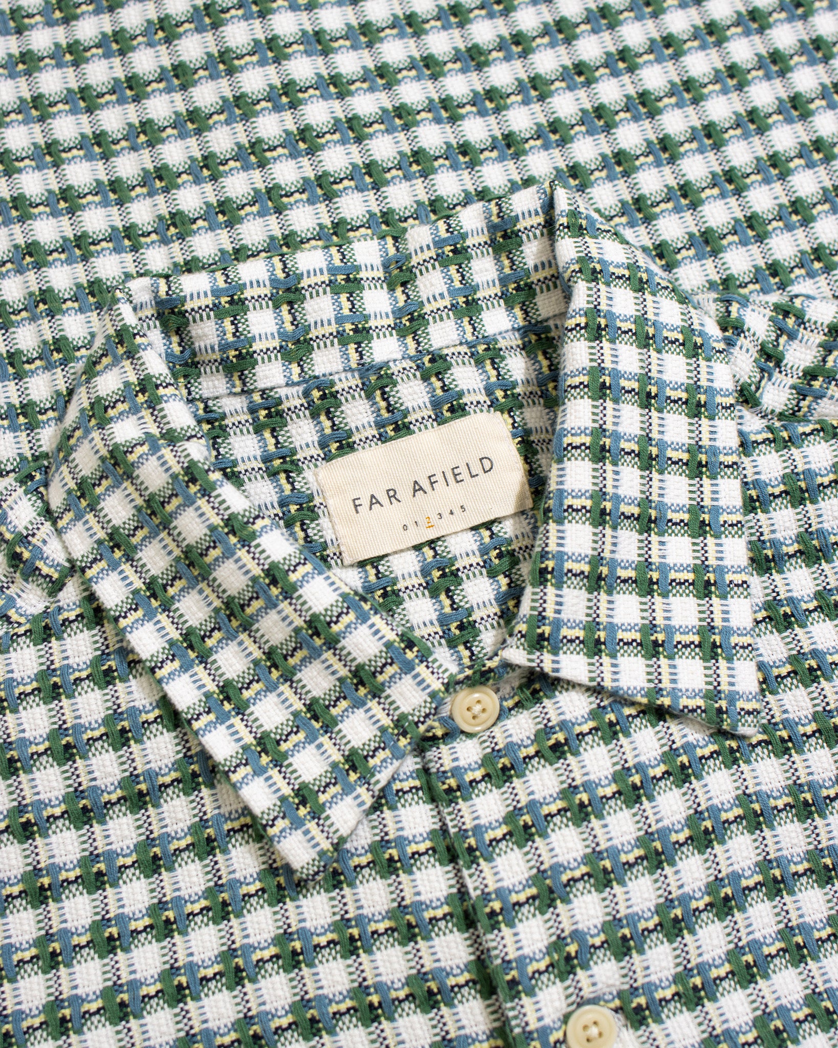 BUSEY SHIRT - DOBBY CHECK TROPICAL GREEN