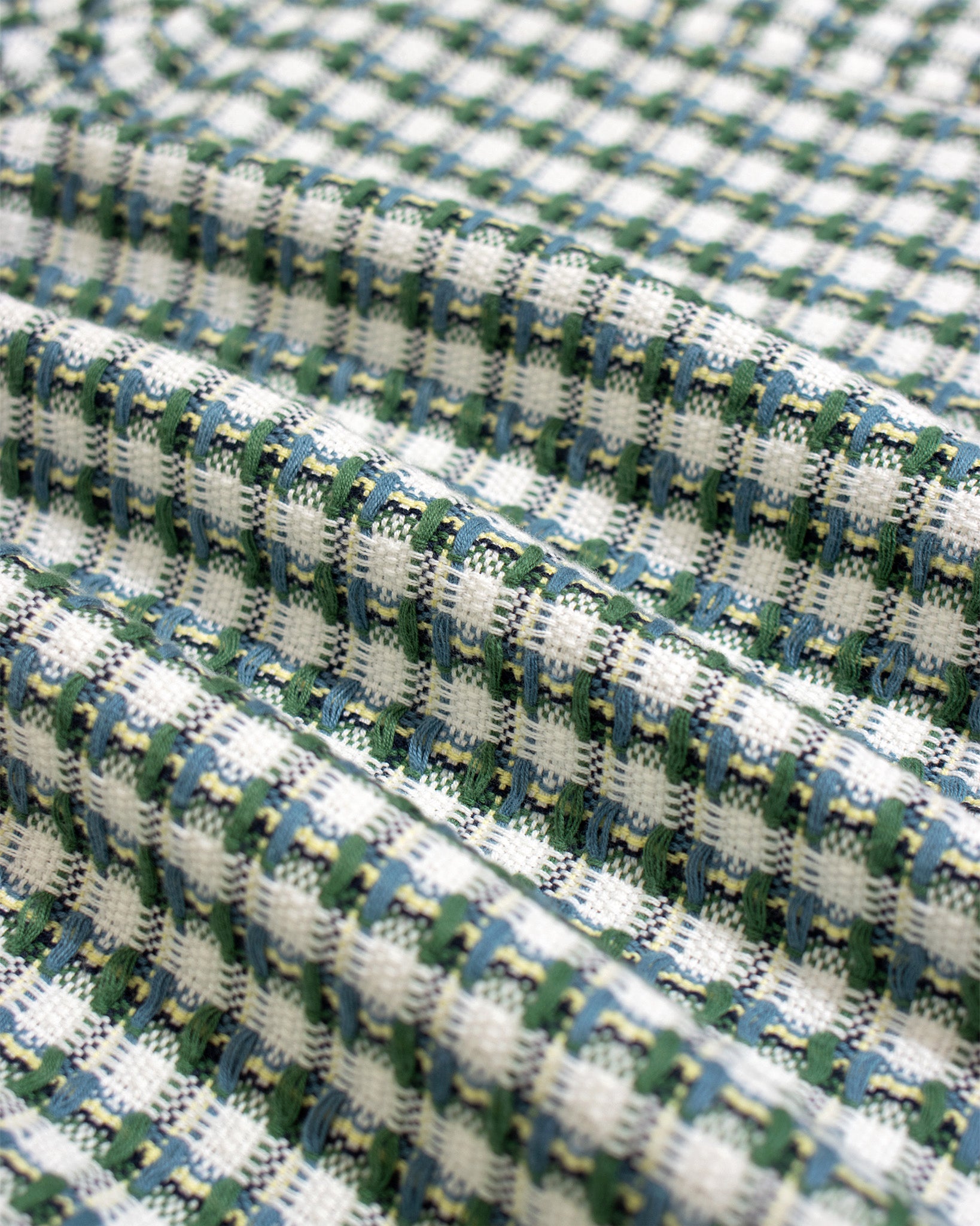 BUSEY SHIRT - DOBBY CHECK TROPICAL GREEN