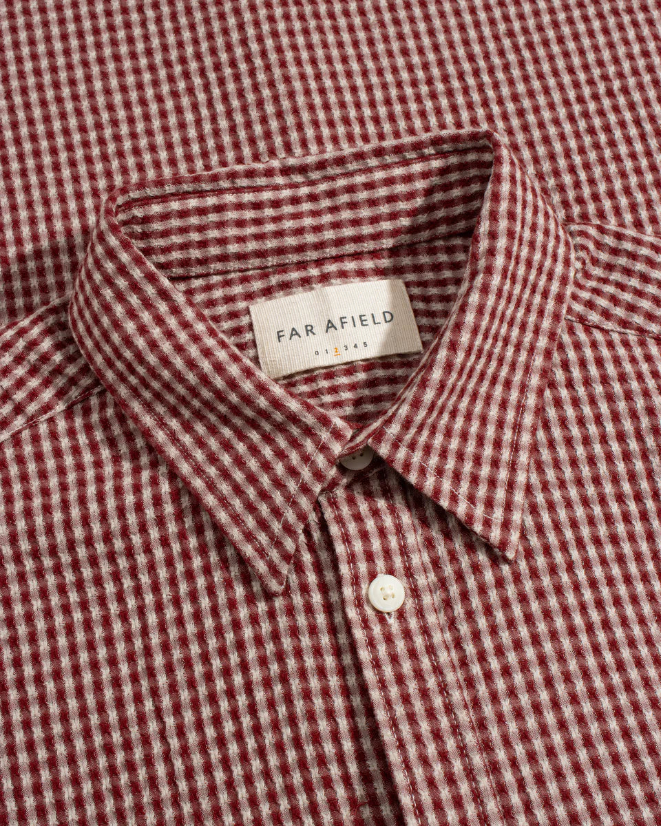 COSTA GINGHAM SHIRT - RED