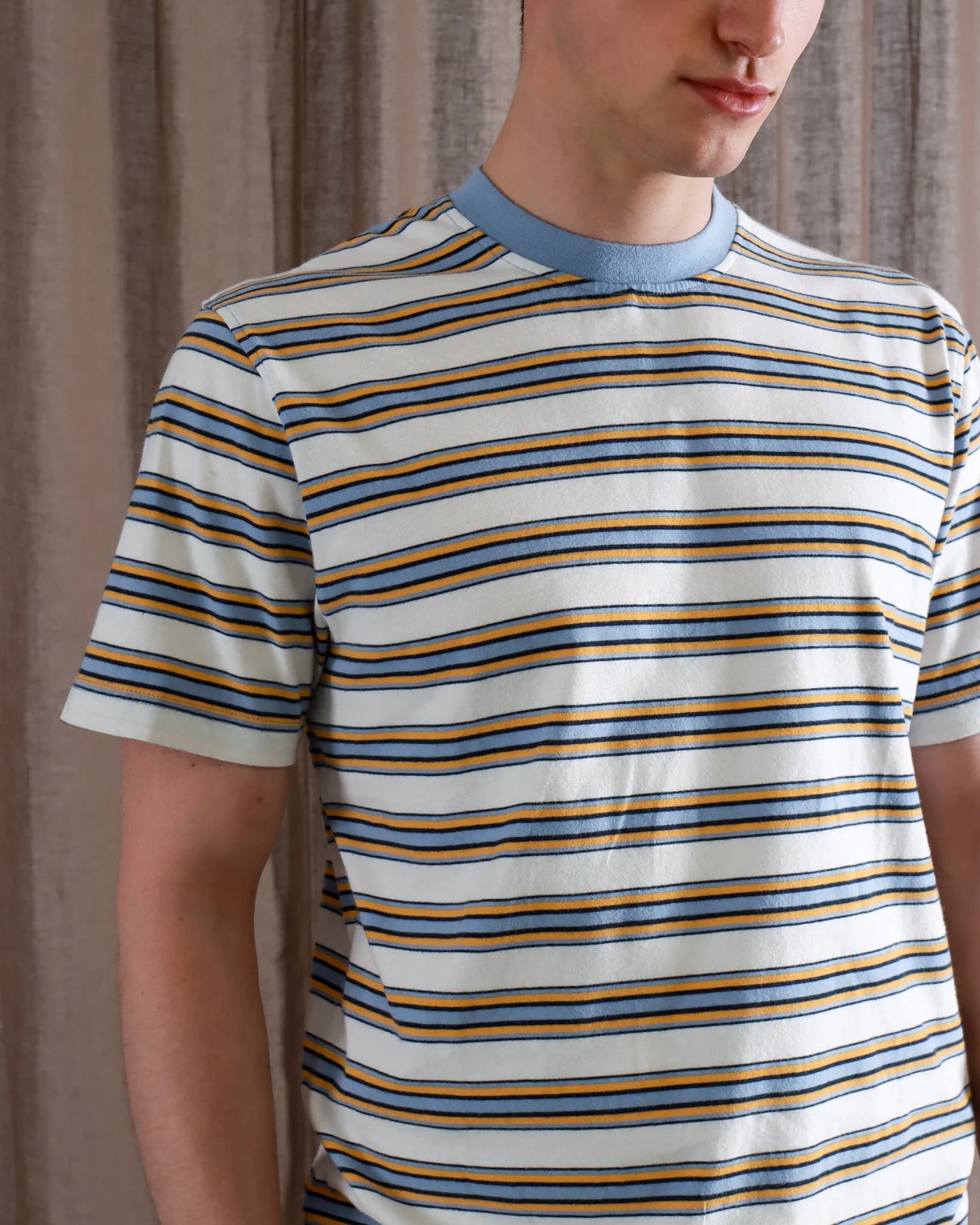 CREW NECK TEE - WHITSTABLE STRIPE