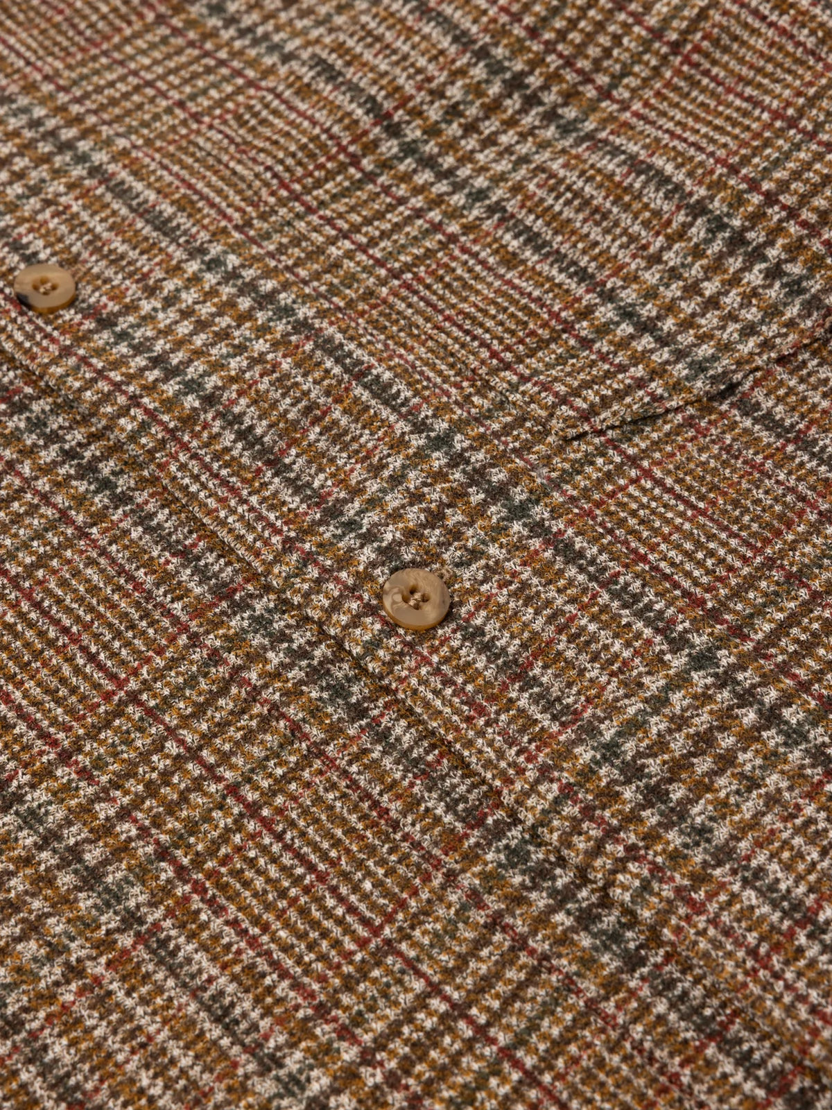 PORTREE OVERSHIRT - PEAT PRINTED CHECK JERSEY