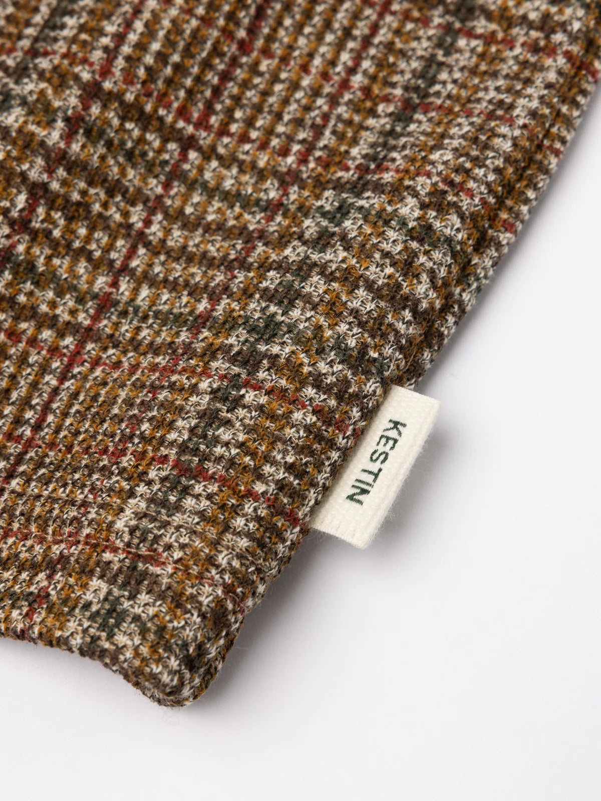 PORTREE OVERSHIRT - PEAT PRINTED CHECK JERSEY
