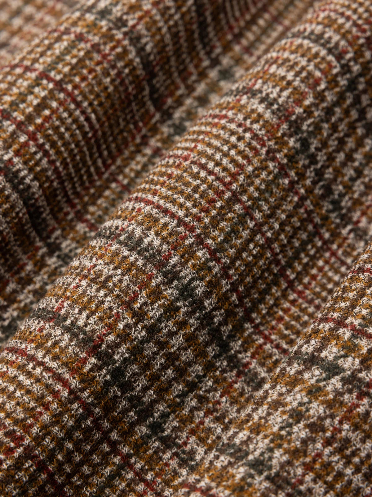 PORTREE OVERSHIRT - PEAT PRINTED CHECK JERSEY