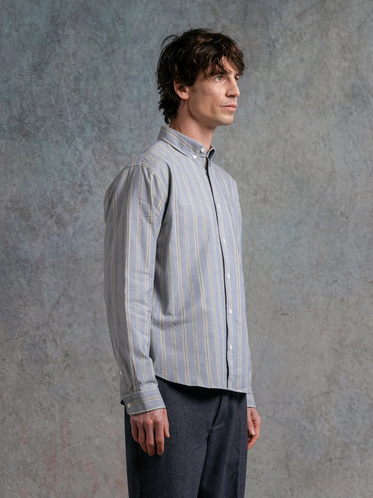 RAEBURN BUTTON DOWN - WIDE STRIPE