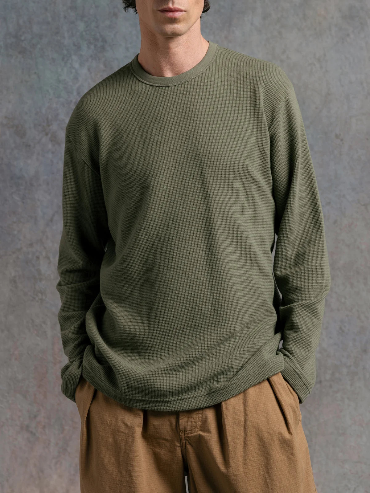 WATERNISH LONG SLEEVE TEE - OLIVE