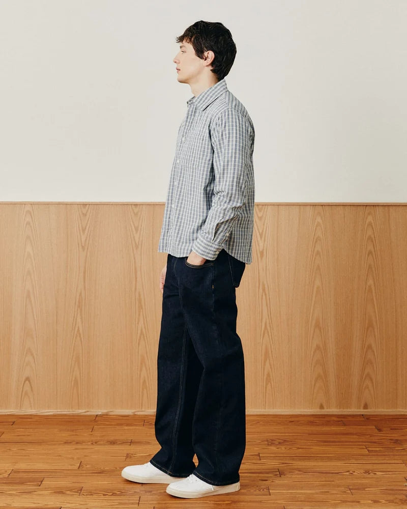 AMERICANA CHECK LS - BLUE
