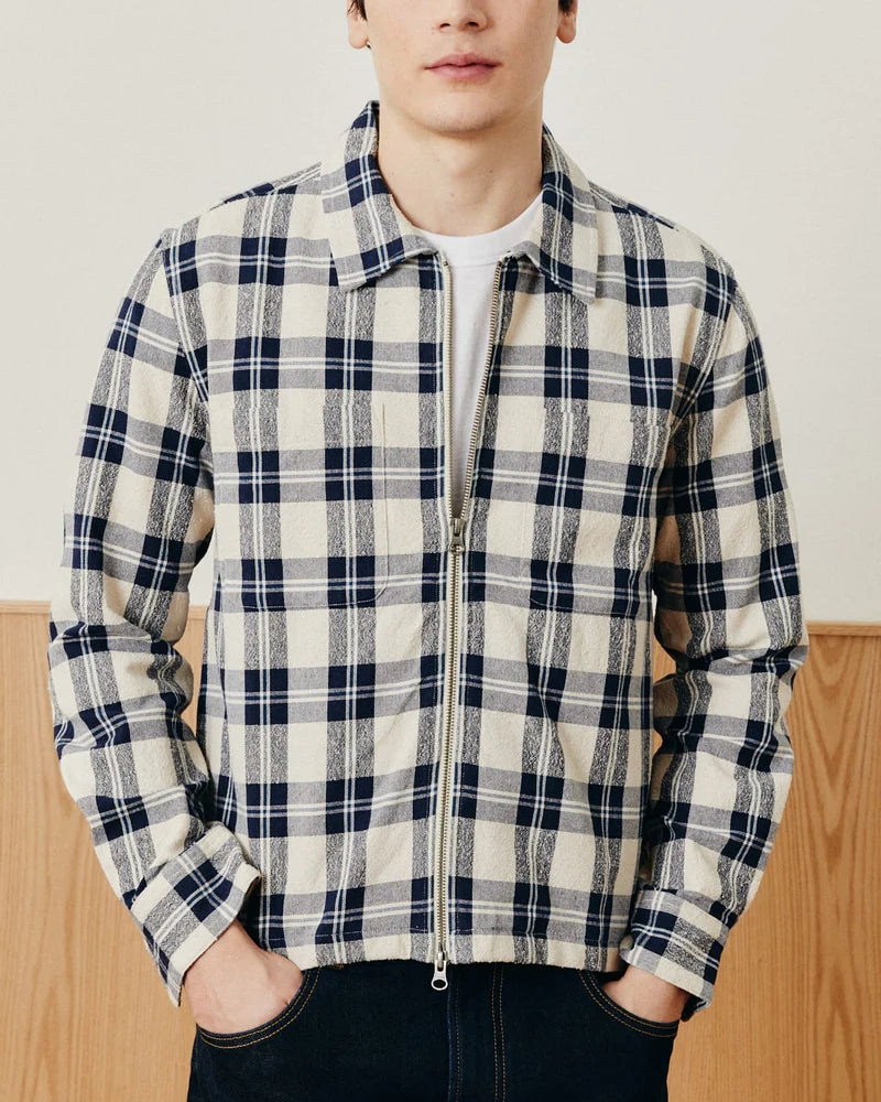 CAPRICORN PLAID ZIP JACKET