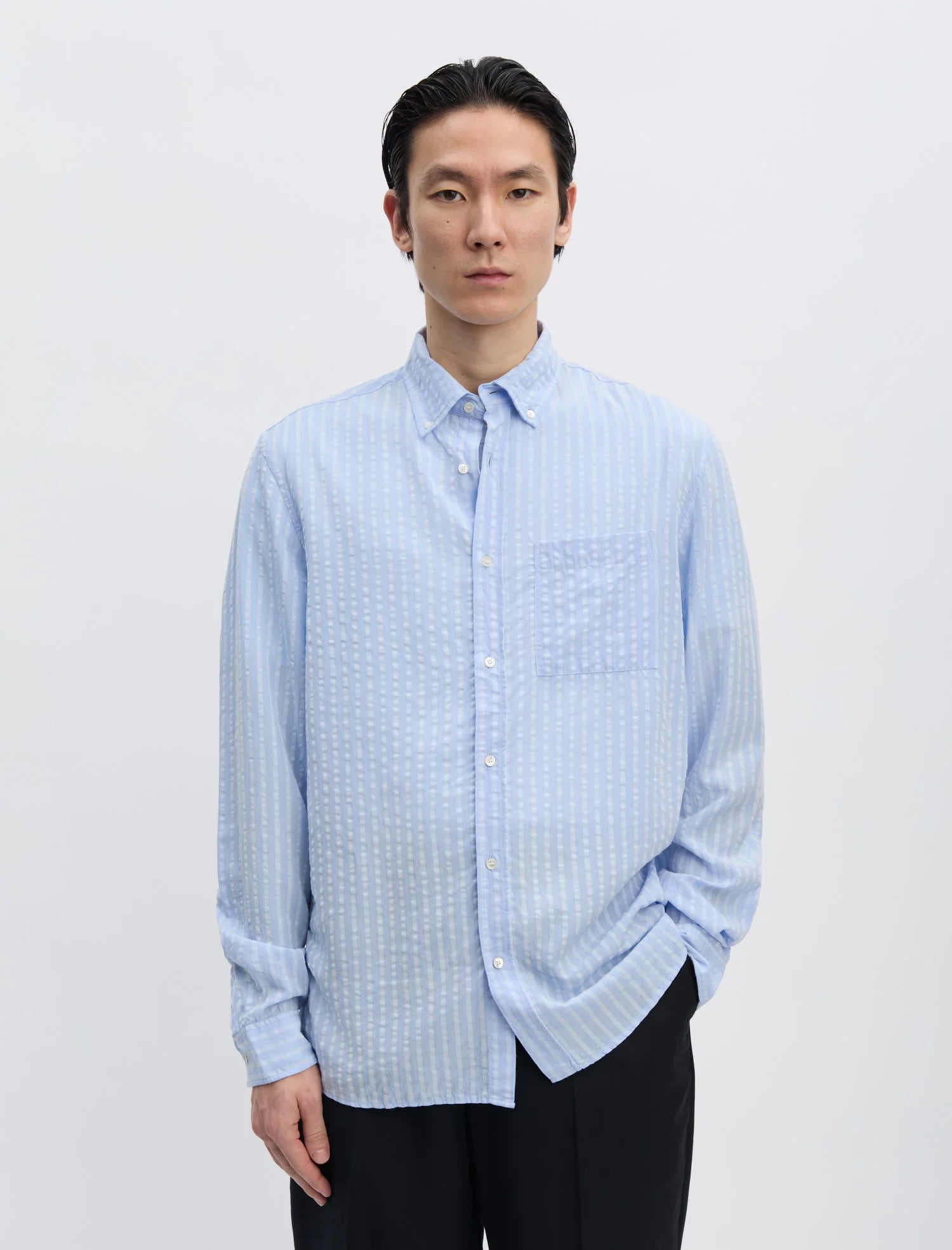 ANOTHER SHIRT 1.0 - SKY BLUE STRIPE