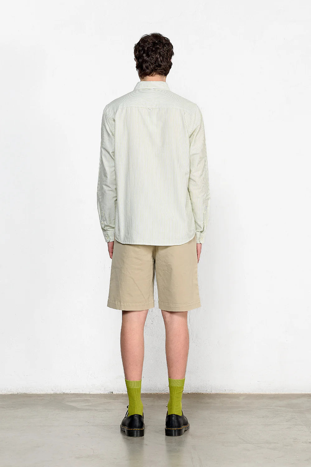 DUCK PATCH SHIRT - GREEN STRIPES