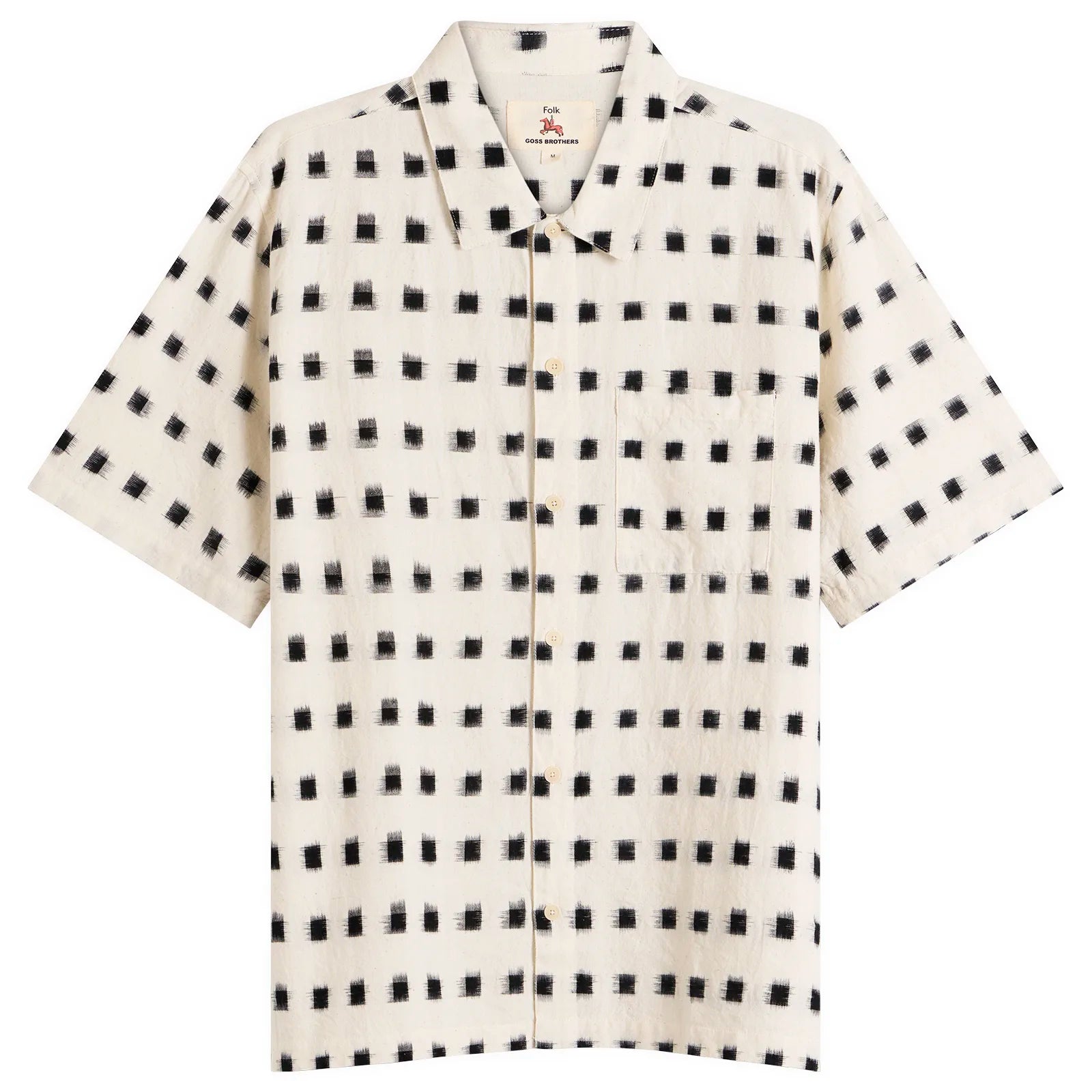 GABE SHIRT - BLACK WINDOW IKAT