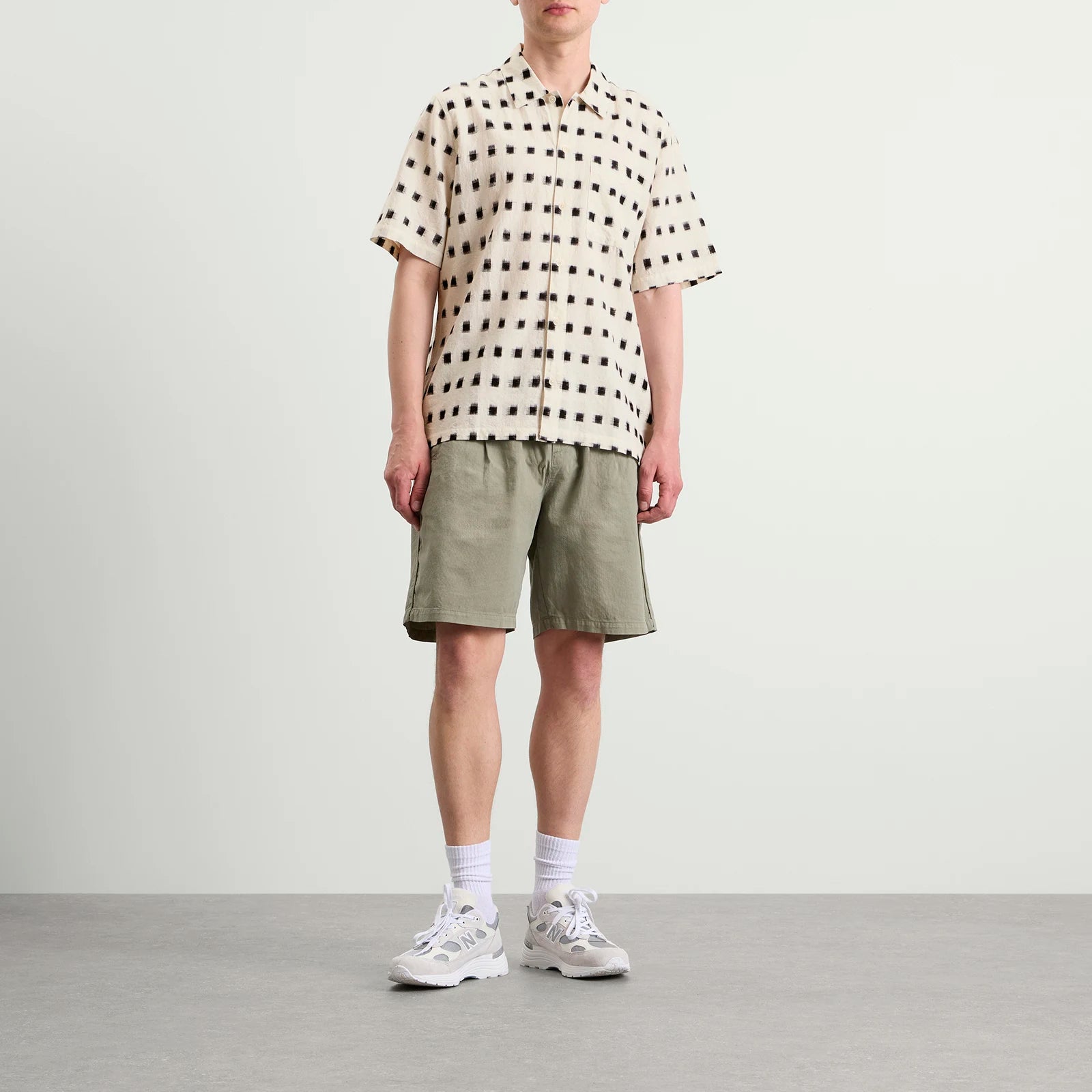 GABE SHIRT - BLACK WINDOW IKAT