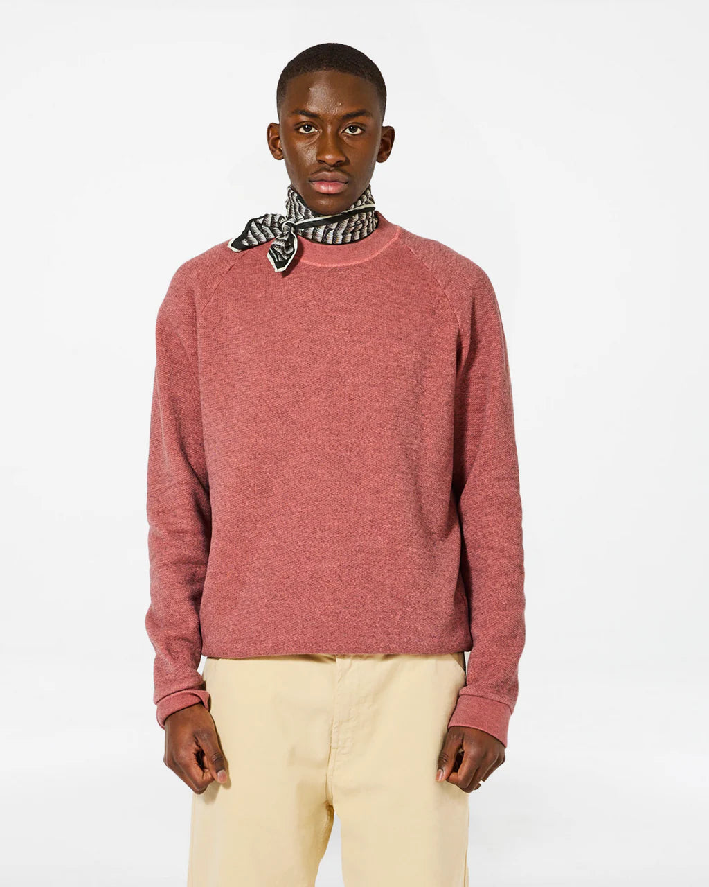 TERRY SWEATER - CORAL PINK