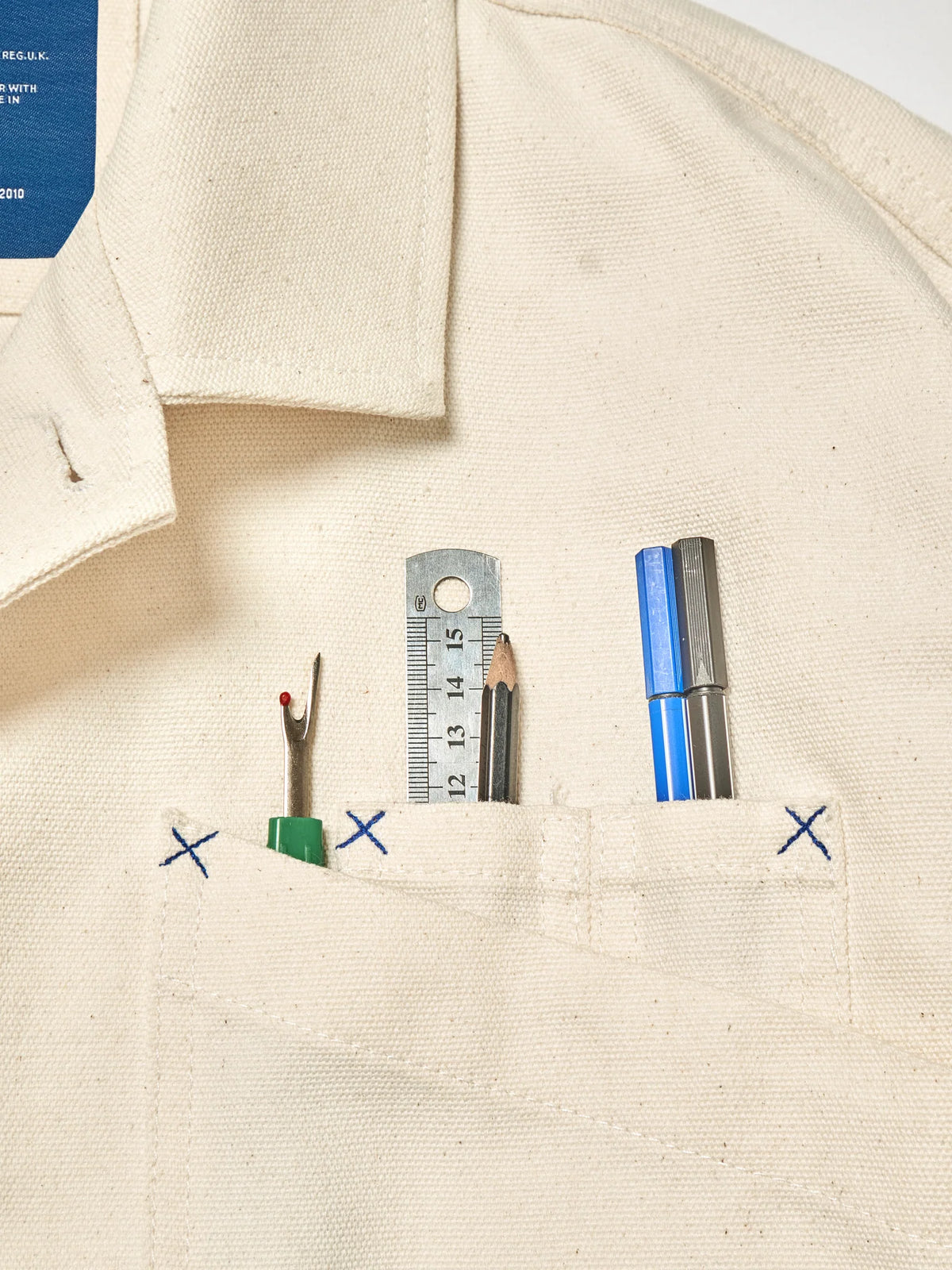 CREATIVE UNIFORM WORK JACKET - ECRU