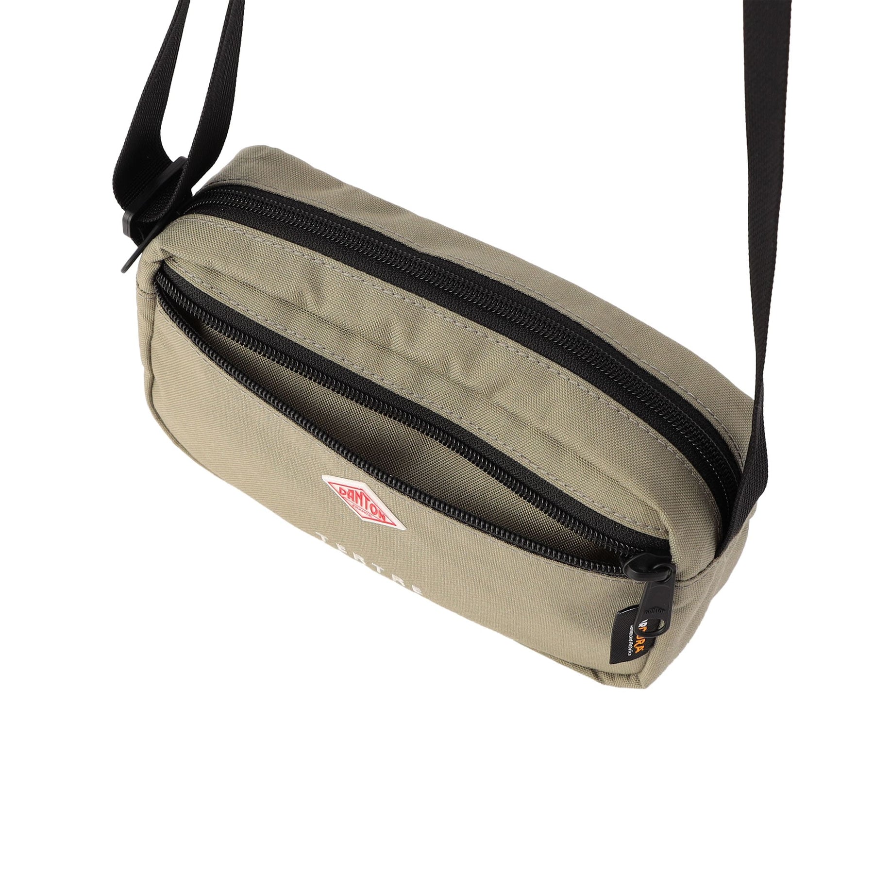 CANVAS SHOULDER POUCH - GREIGE