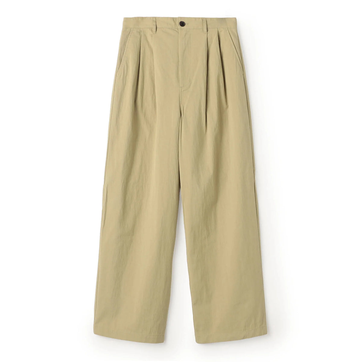 DOUBLE PLEATED EASY PANTS - BEIGE