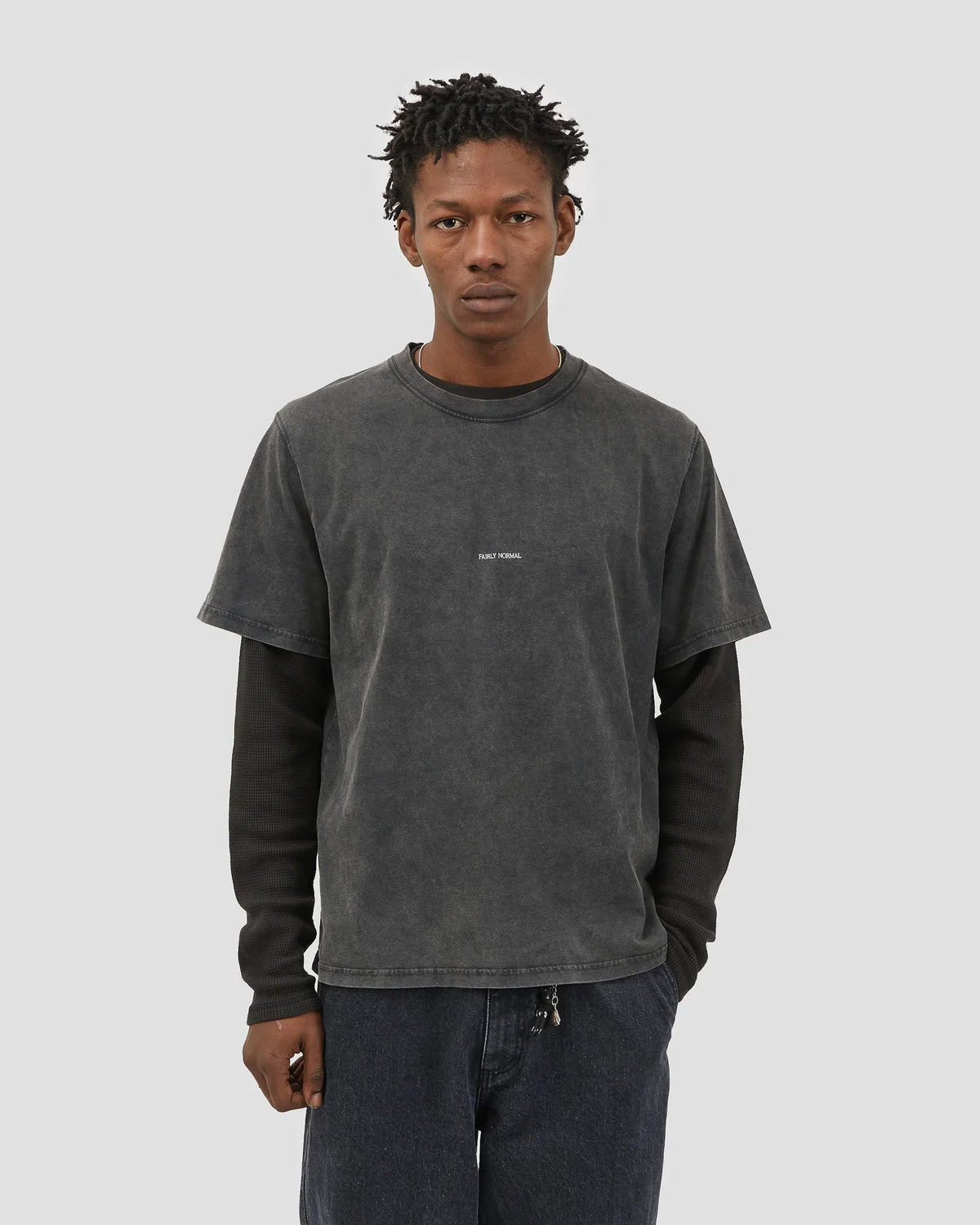 CORE LOGO TEE - WASHED BLACK