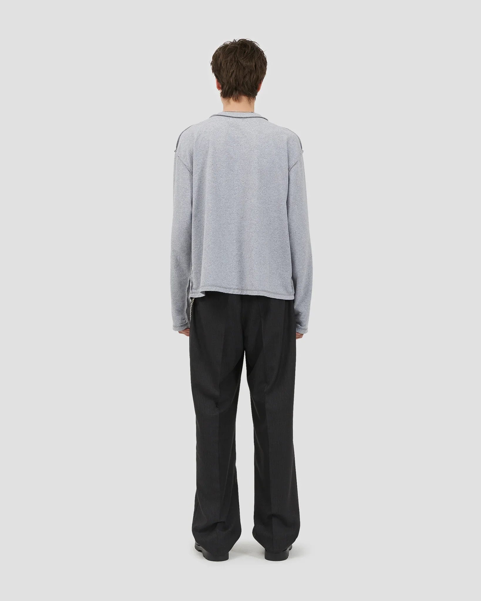 REVERSED LONGSLEEVE GREY MELANGE