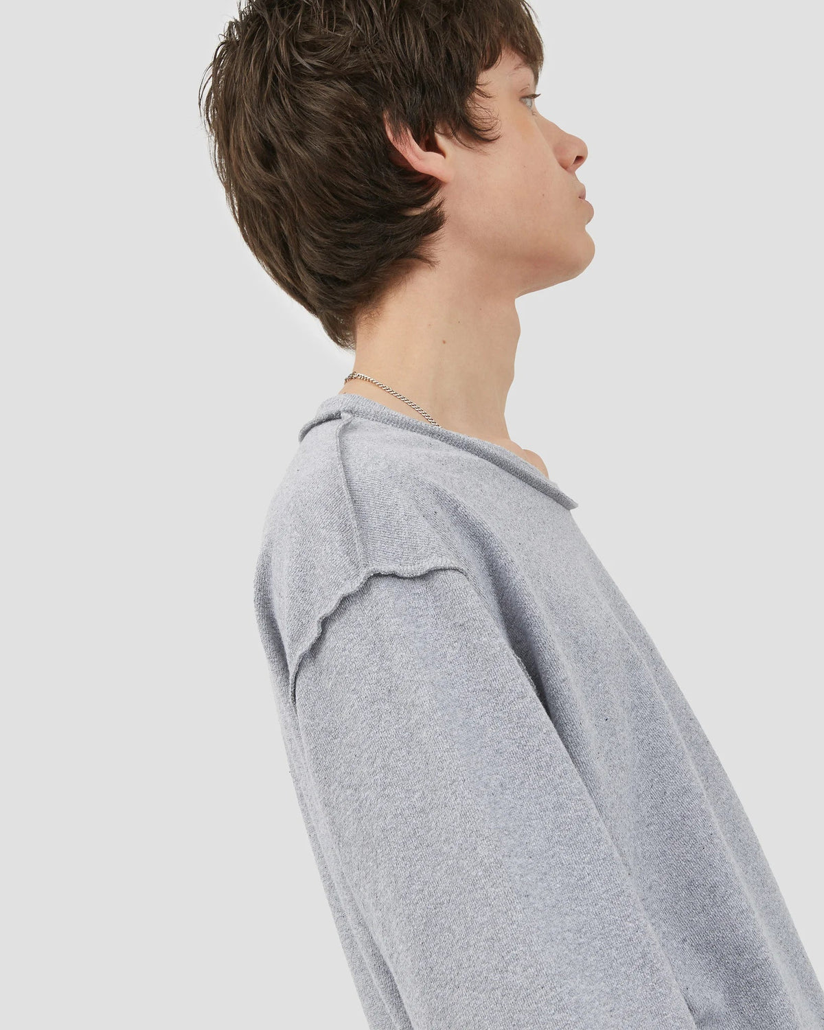REVERSED LONGSLEEVE GREY MELANGE