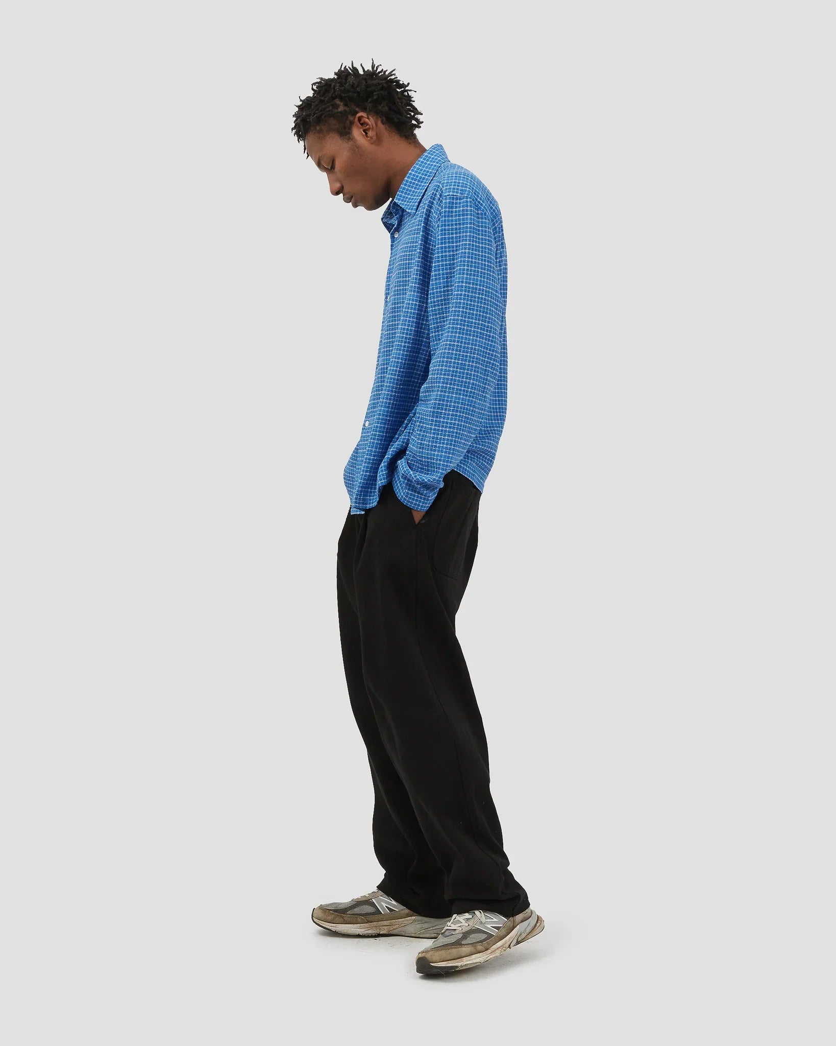 BOX SHIRT SEERSUCKER ROYAL BLUE